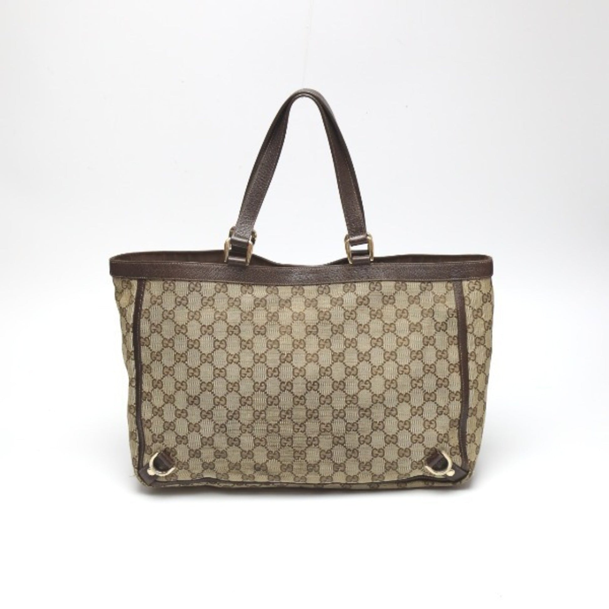 Gucci Leather Canvas Tote
