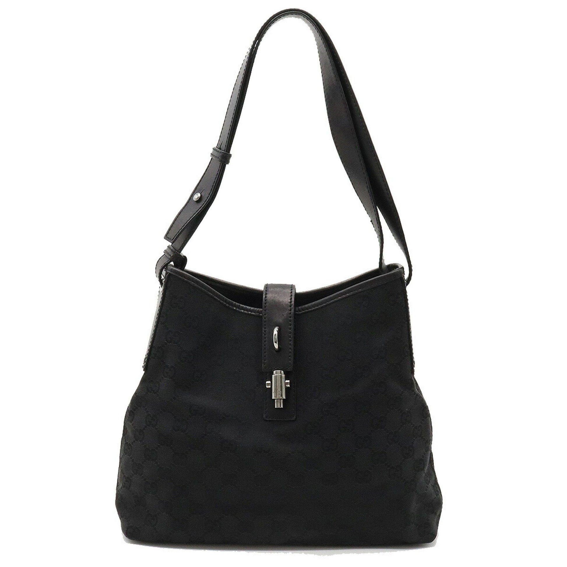 Gucci Leather Canvas Shoulder Bag