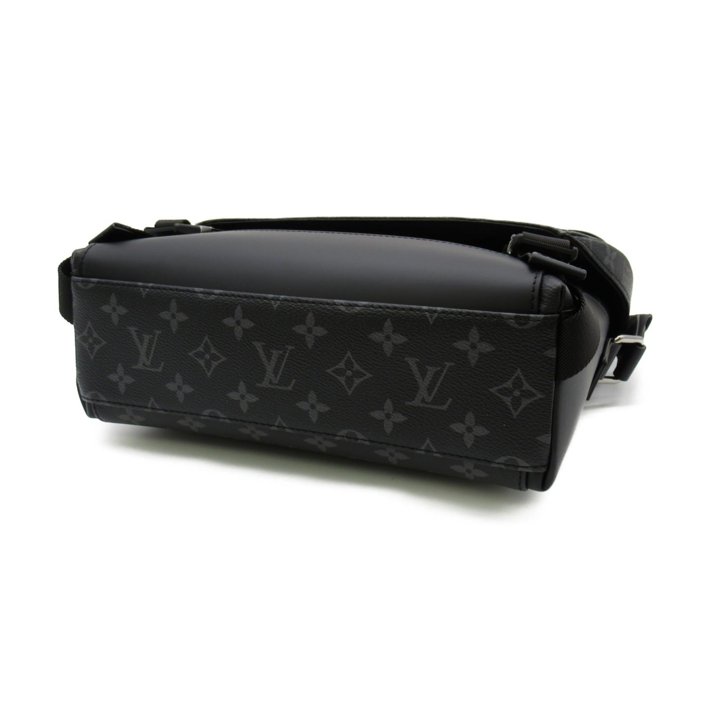 LOUIS VUITTON Messenger voyage PM Black PVC coated canvas Handbag