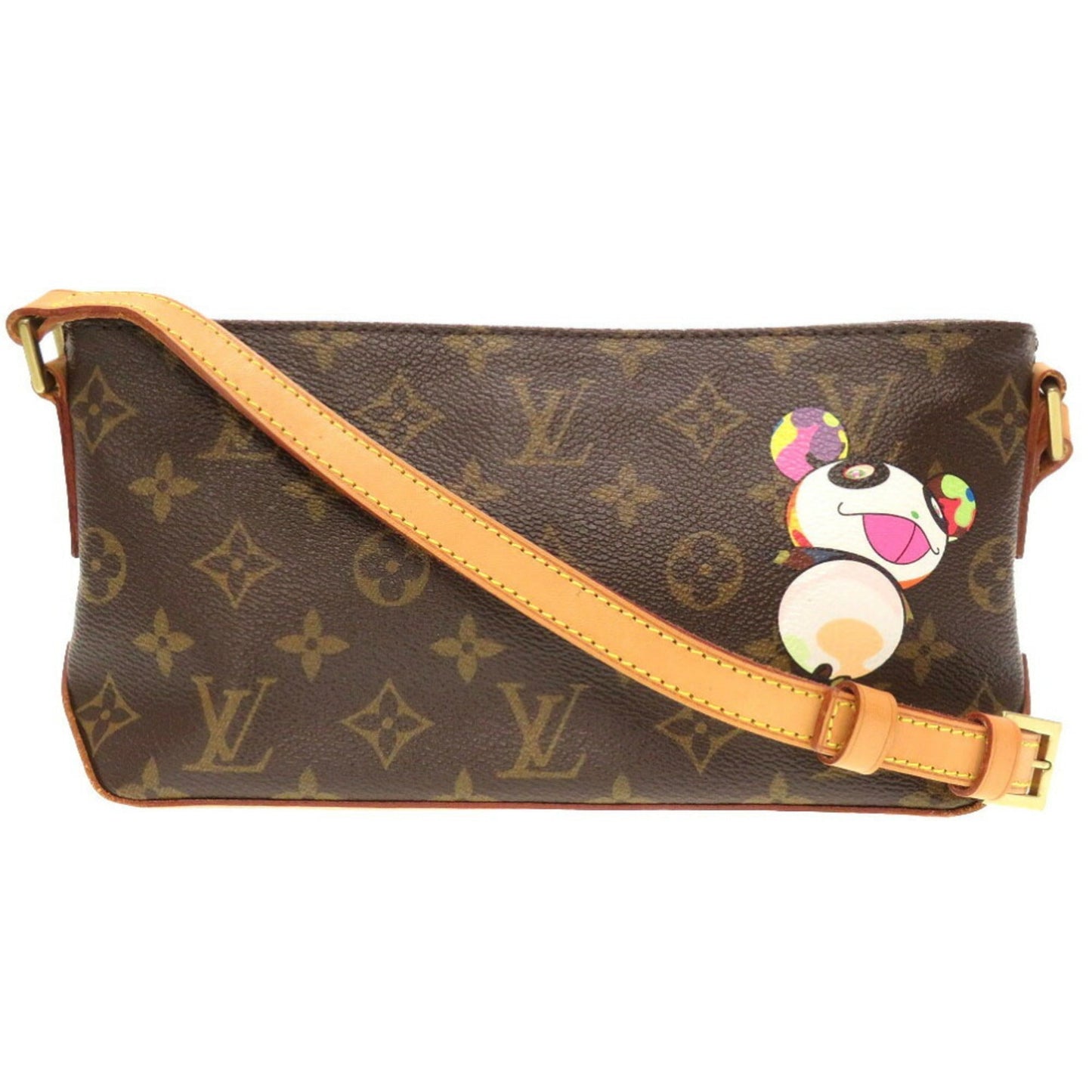 LOUIS VUITTON Monogram Panda Trotter Takashi Murakami Shoulder Bag