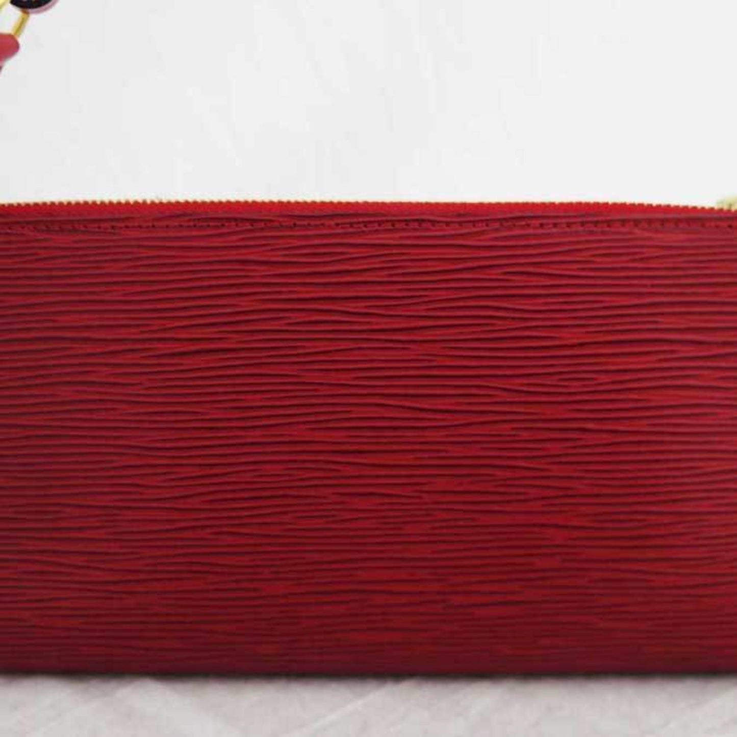 Louis Vuitton Bag Epi Pochette Accessoir Red Leather Shoulder Pouch Ladies