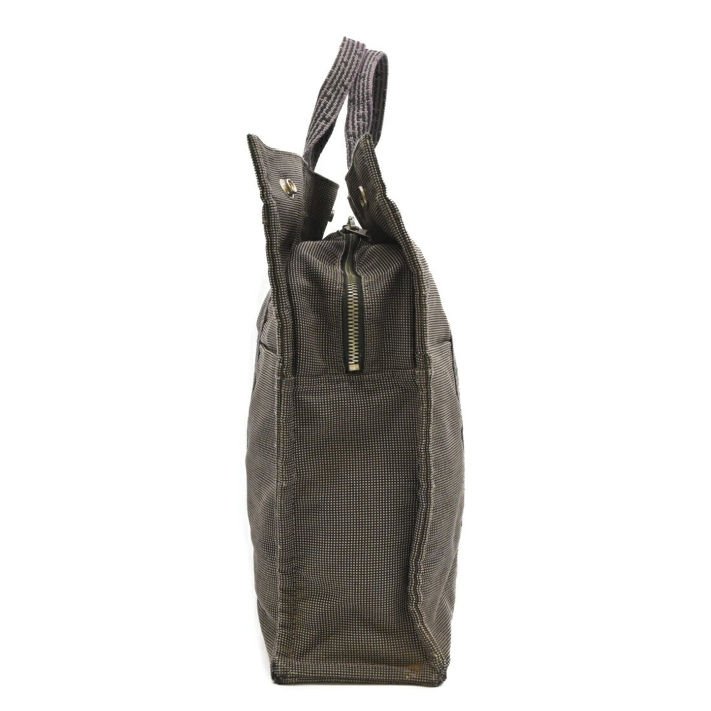 Hermes Gray Nylon Canvas Tote Bag ( )