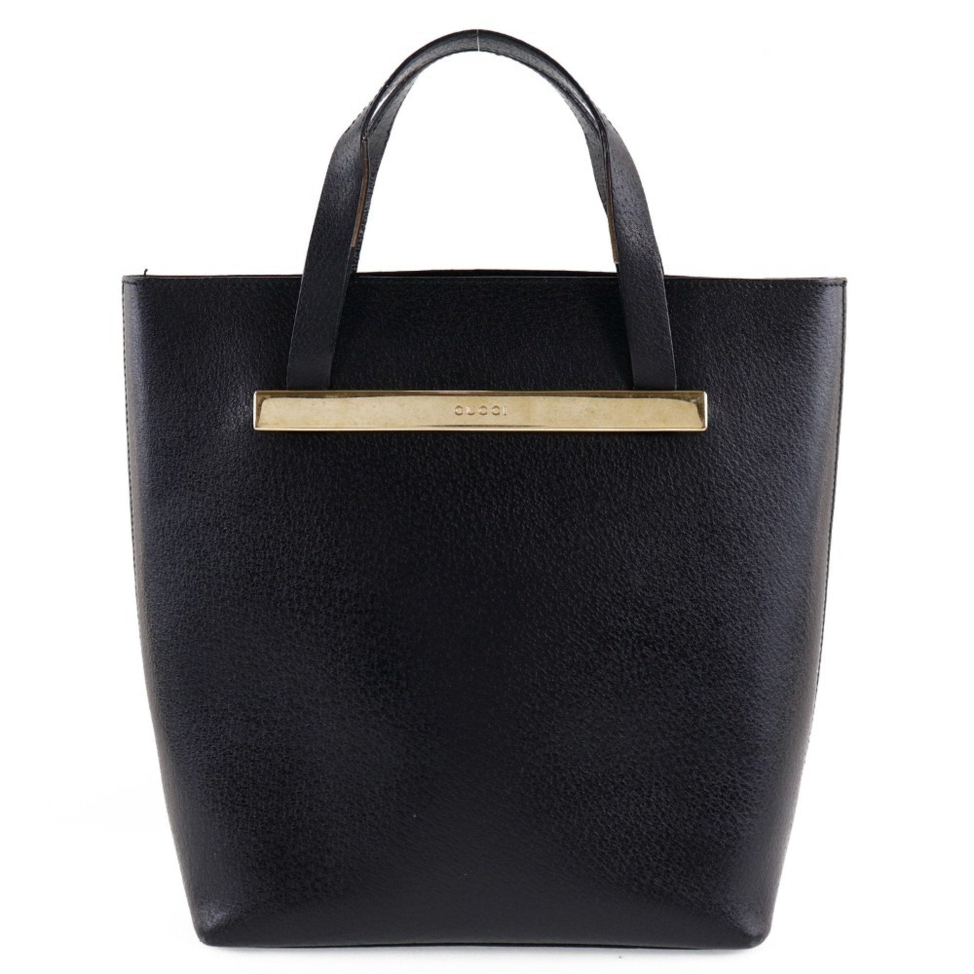 Gucci Black Leather Tote Style 18