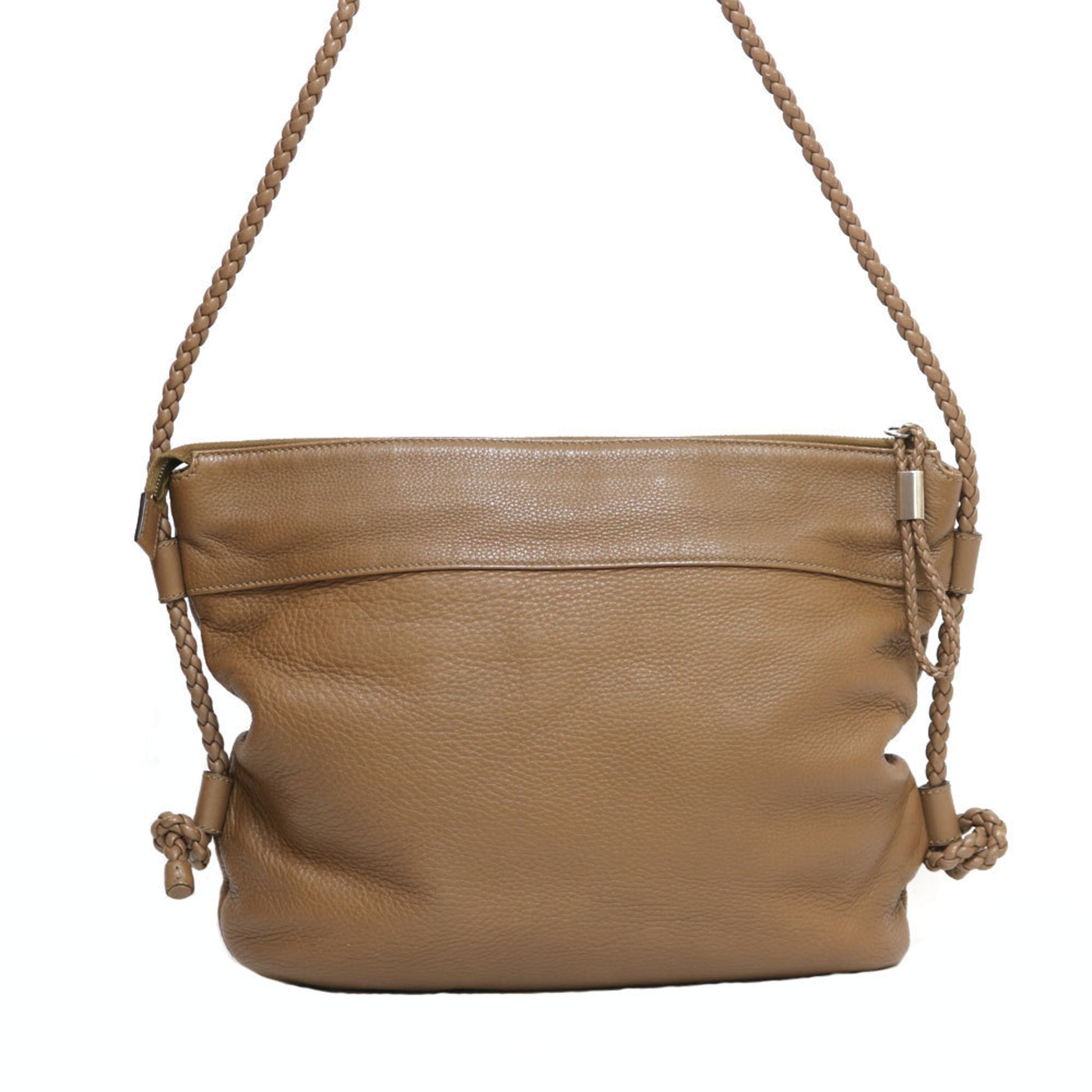 Gucci Brown Leather Shoulder Bag Style 4