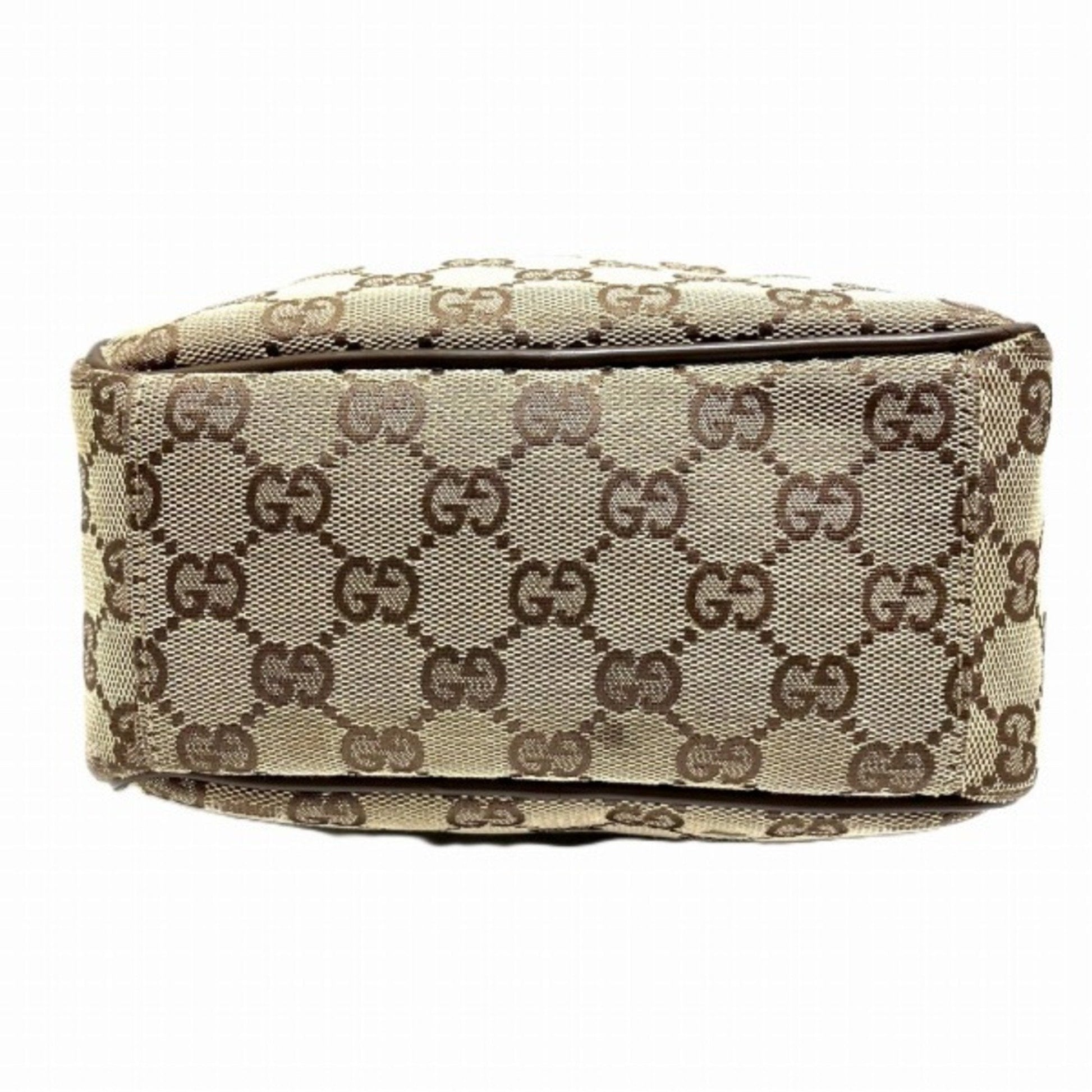 Gucci Leather Canvas Shoulder Bag