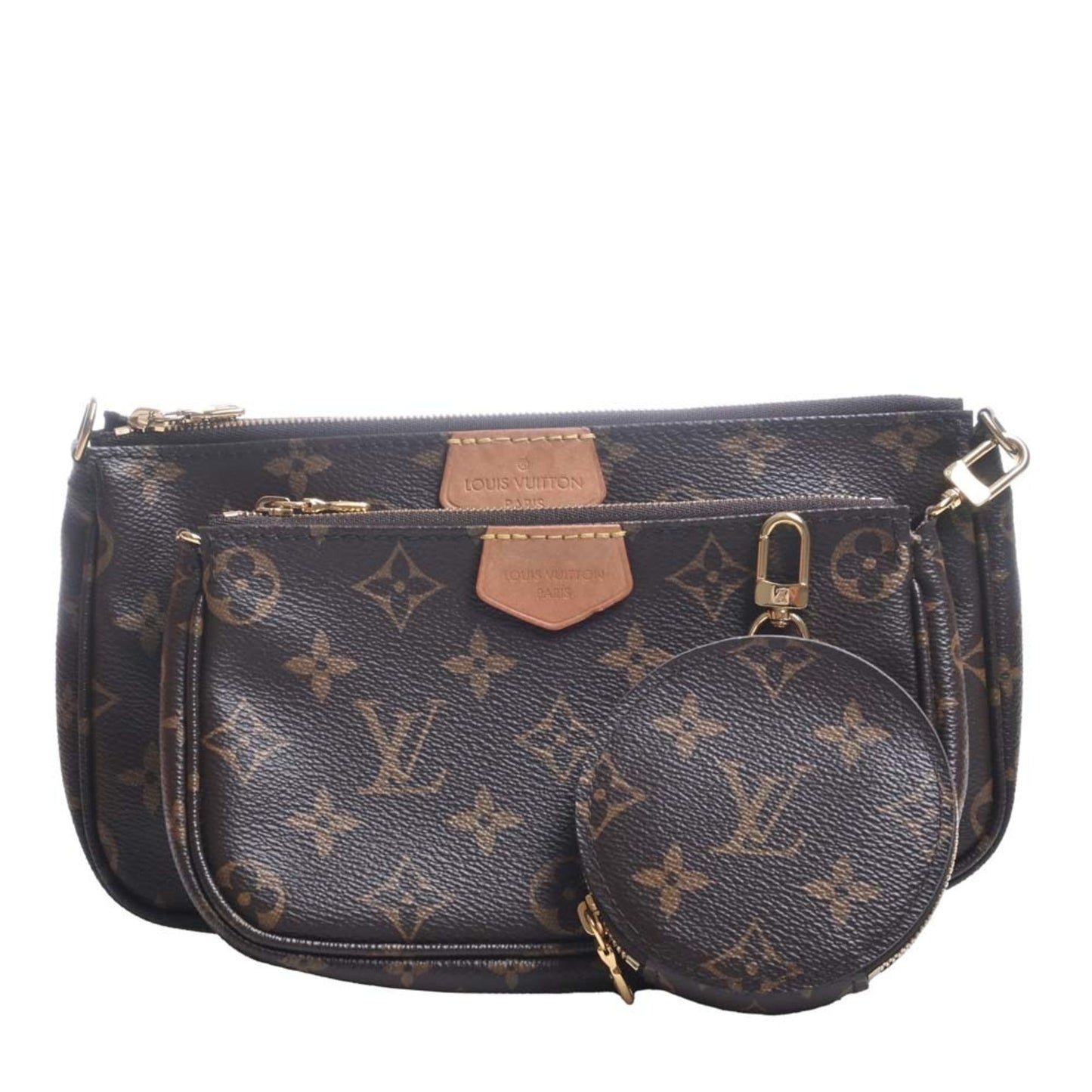 LOUIS VUITTON Monogram Multi Pochette Accessoire Pouch Shoulder Bag Brown Women's