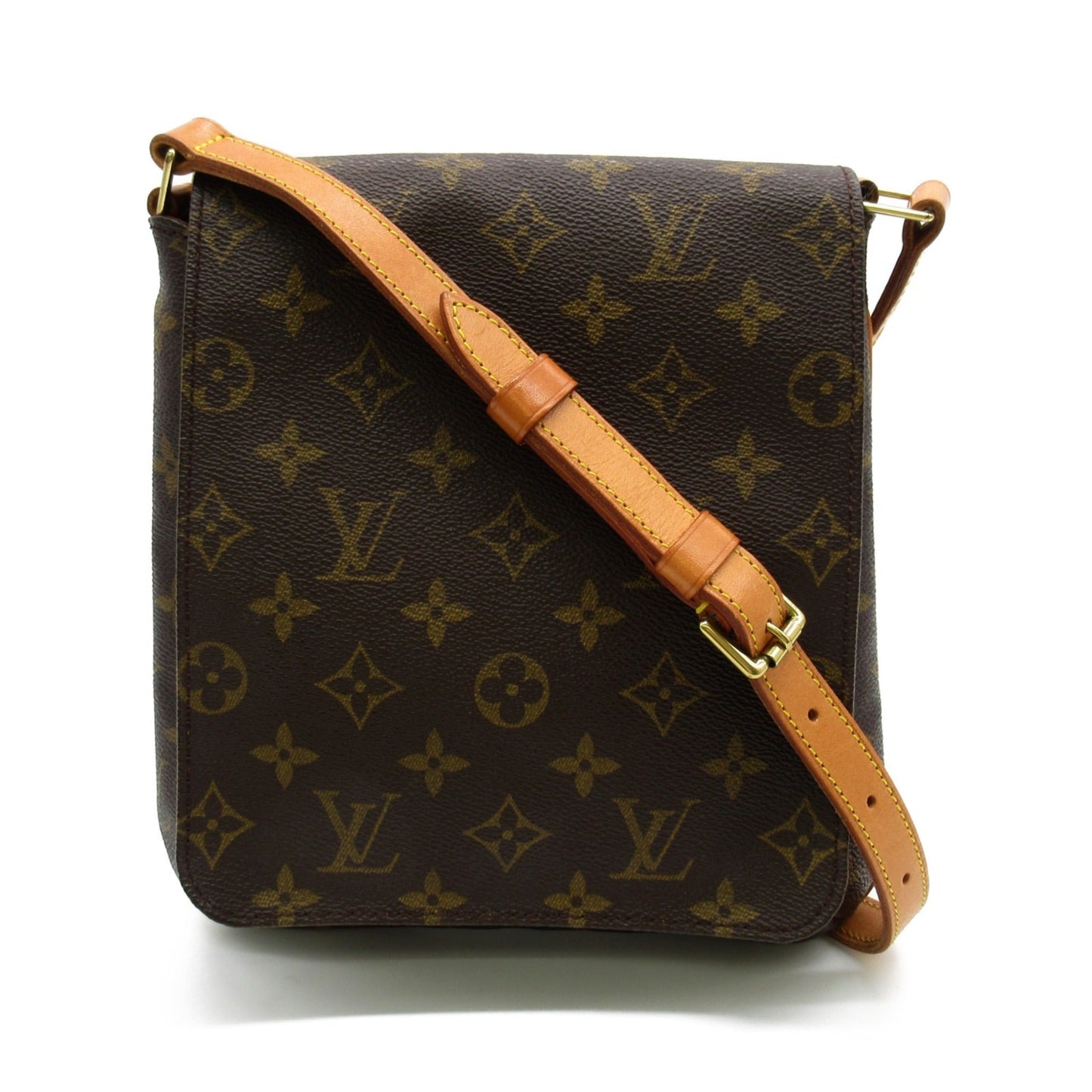 LOUIS VUITTON Mtte Salsa Short Shoulder Bag Brown Monogram PVC coated canvas