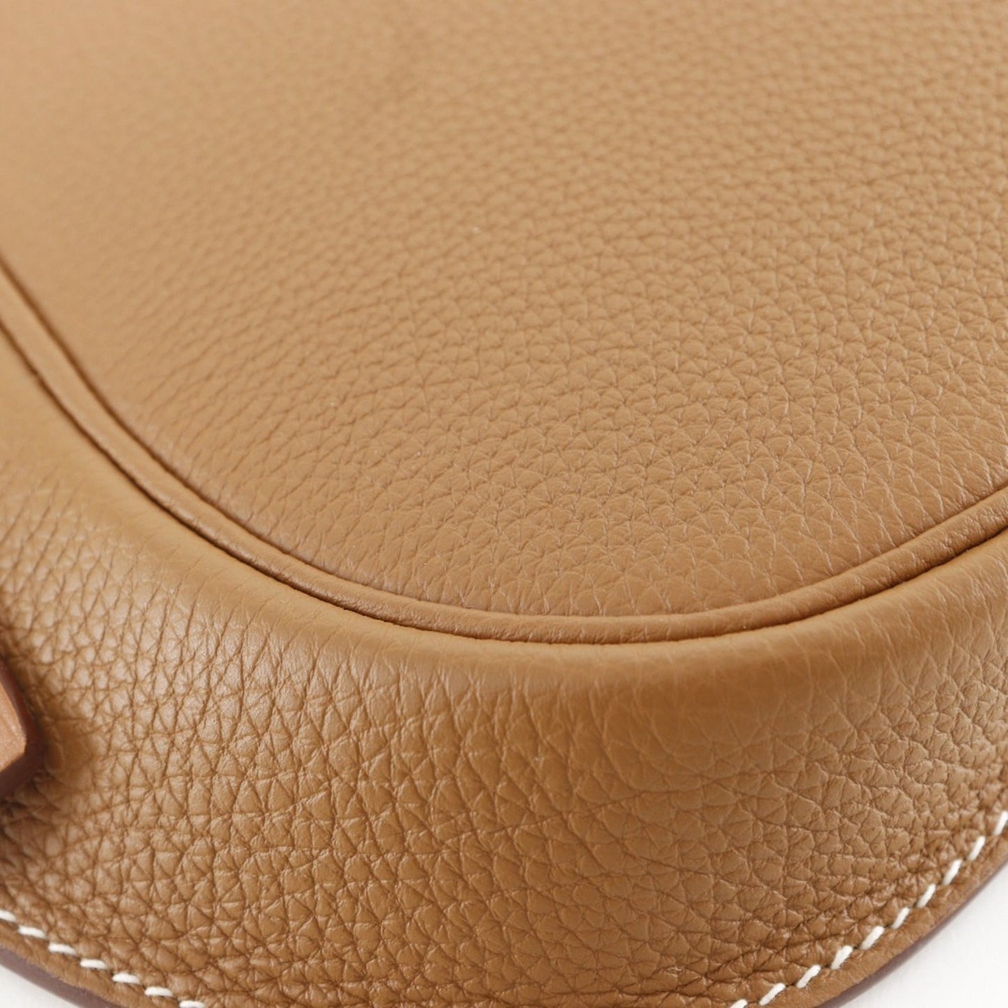 Hermes Brown Gold Brown Togo Leather Shoulder Bag ( )