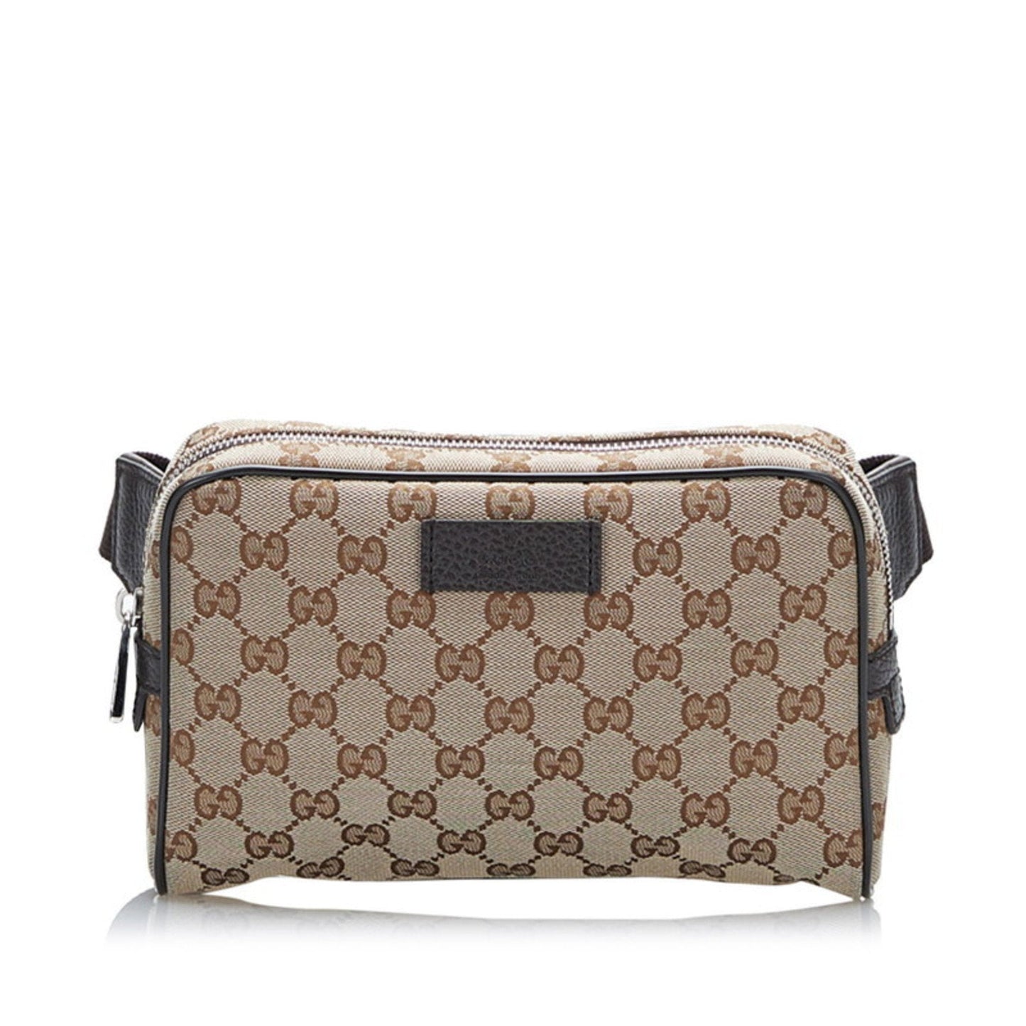 Gucci Lou Leather Canvas Handbag