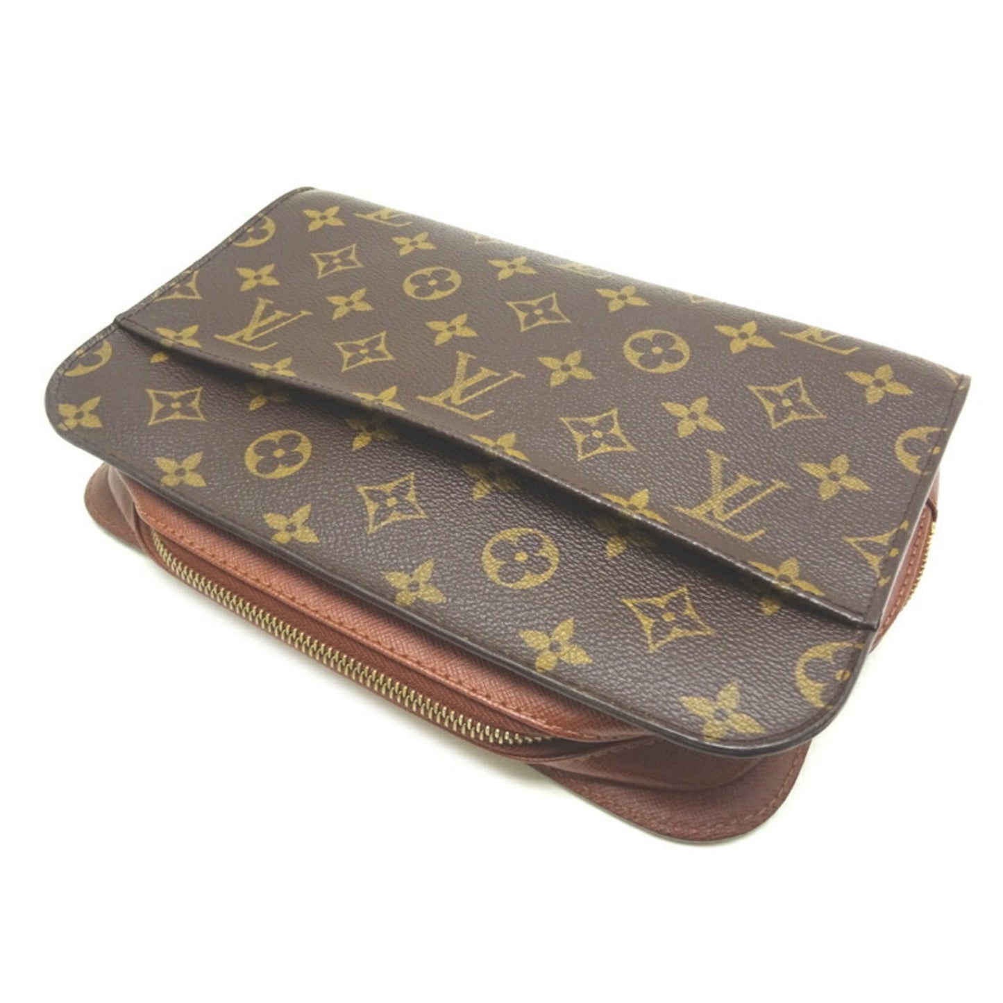 LOUIS VUITTON Orsay Men's Second Bag Monogram Ebene [Brown]