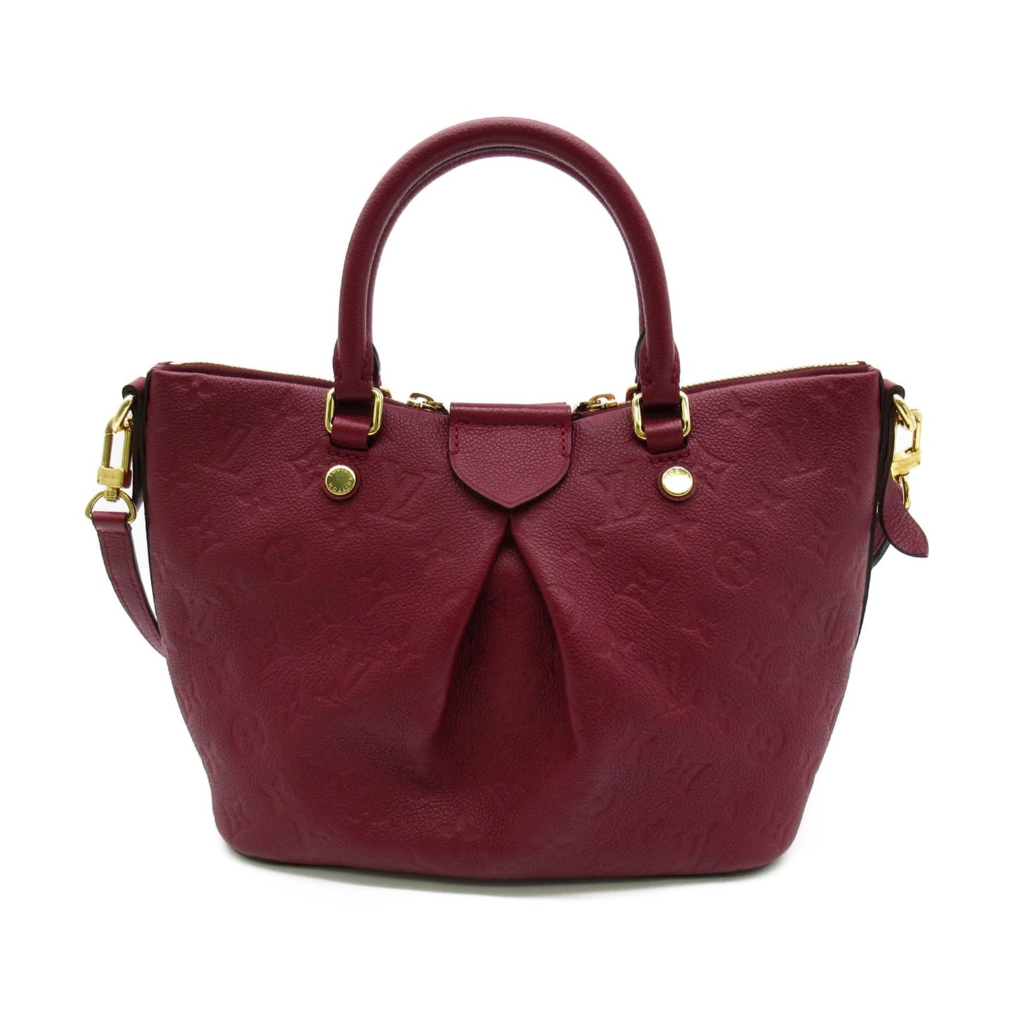 LOUIS VUITTON Mazarine PM Shoulder Bag Purple Leysin Monogram empreinte Calfskin [cowhide]