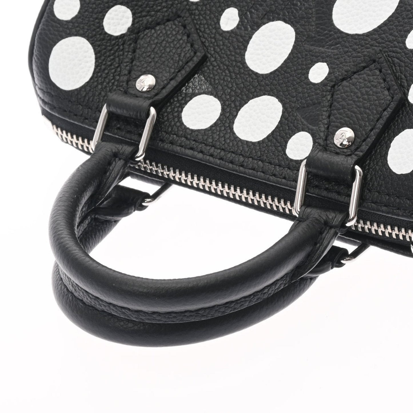 LOUIS VUITTON Monogram Nano Yayoi Kma Collaboration Black White Women's Implant [Dot] Shoulder Bag
