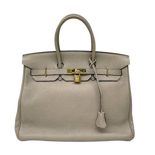 Hermes Gris Tourterelle Togo Leather Handbag ( )