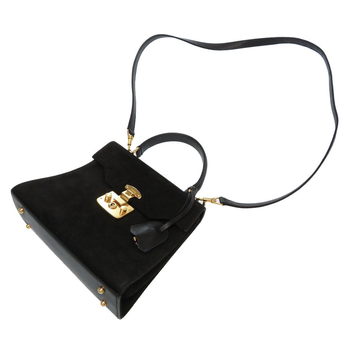 Gucci Black Suede Shoulder Bag