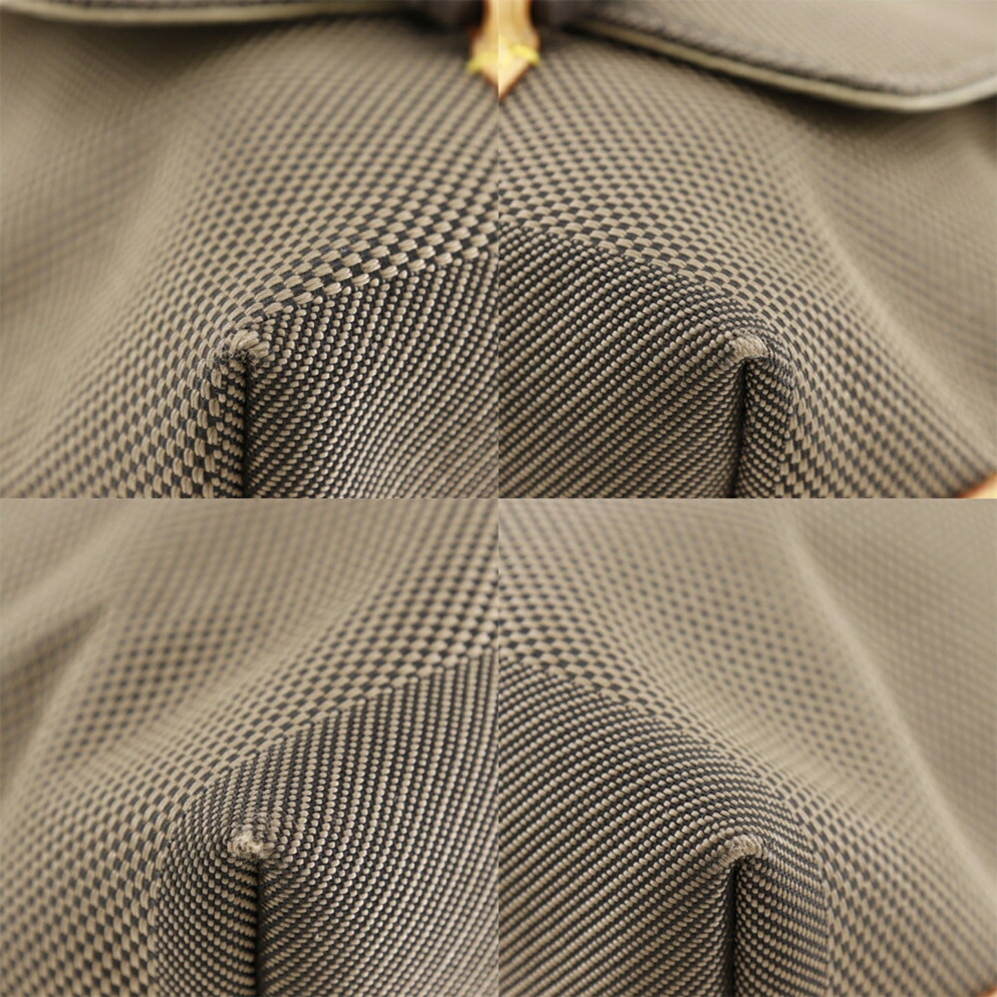 LOUIS VUITTON Roux Shoulder Bag Damier Jean Canvas Tail Made in Brown Crossbody 2way A4 Flap Men's