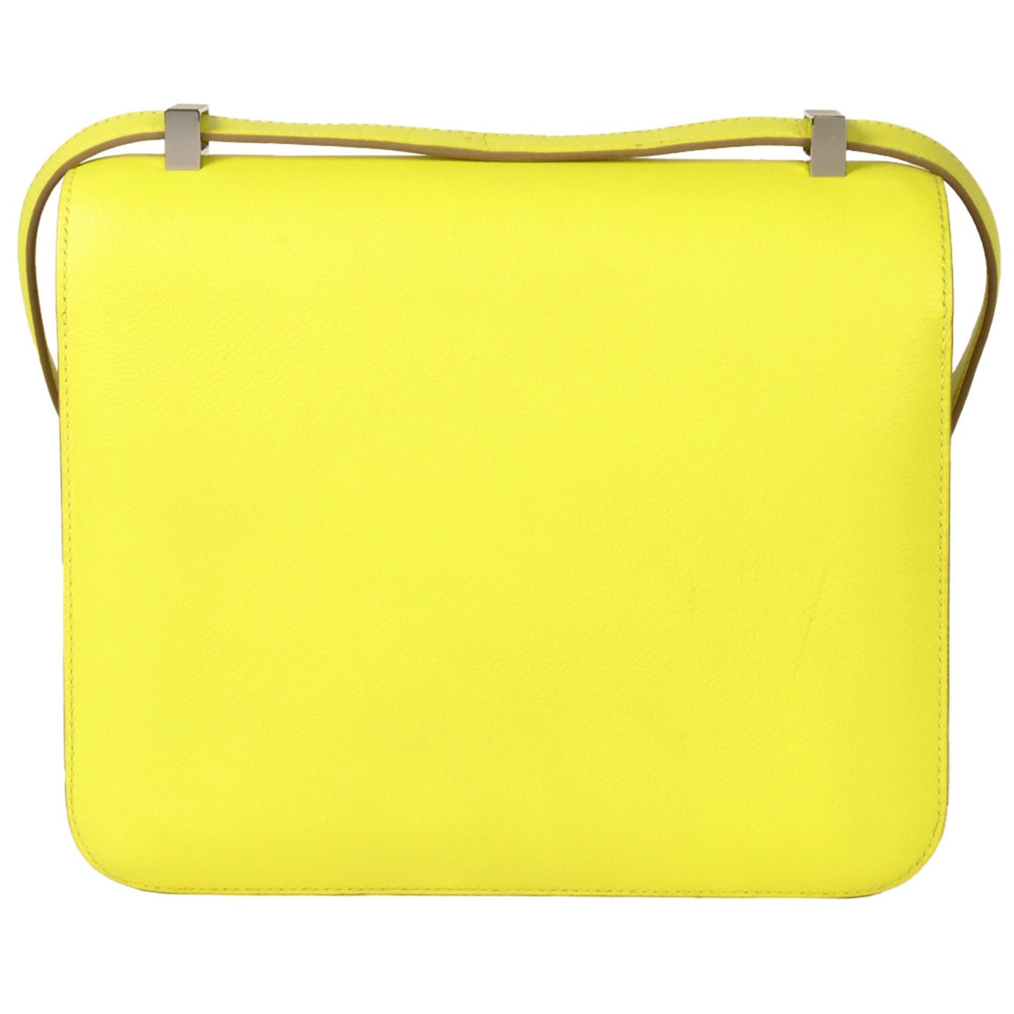 Hermes Constance Lime Lime Yellow Yellow Evercalf Leather Shoulder Bag ( )