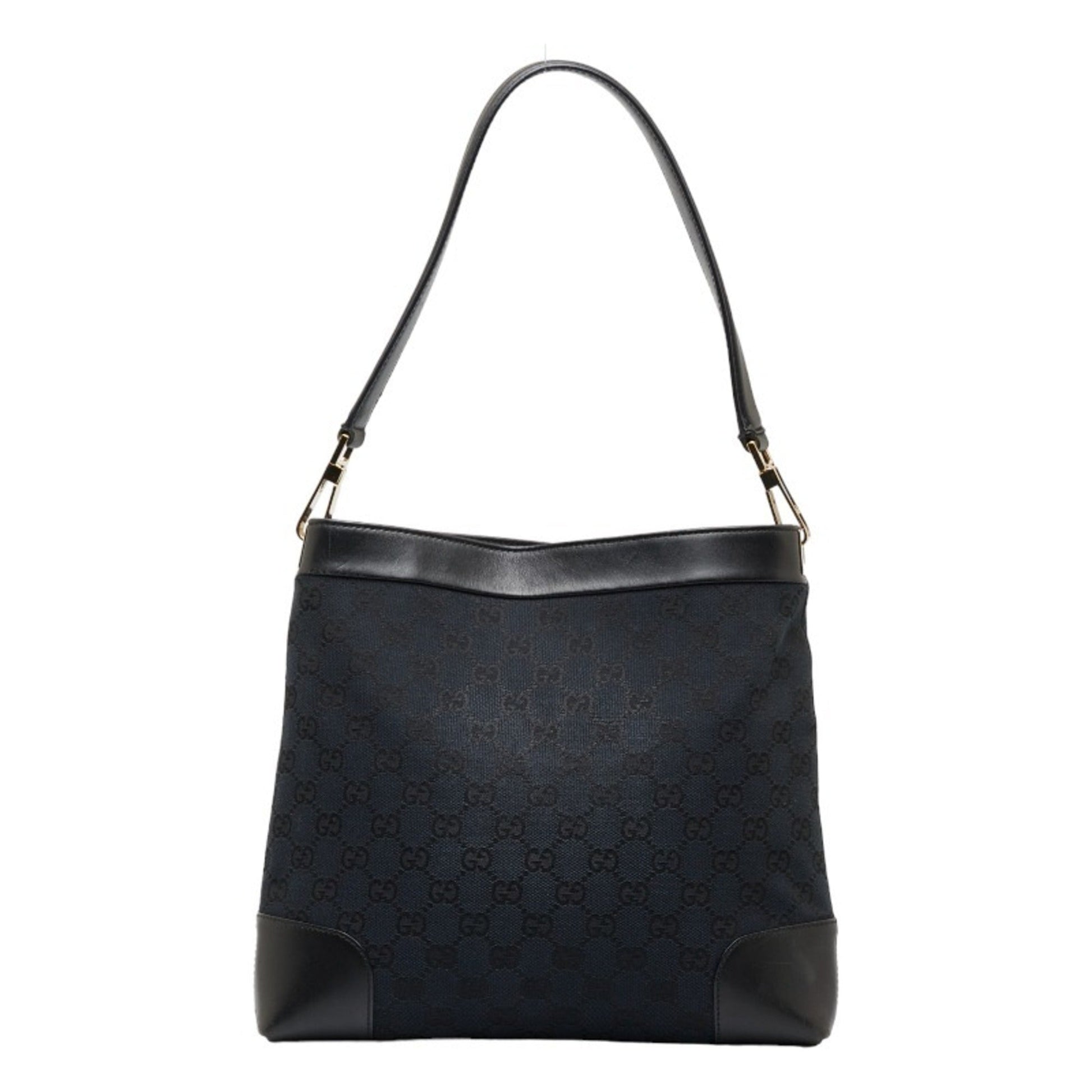 Gucci Leather Canvas Shoulder Bag
