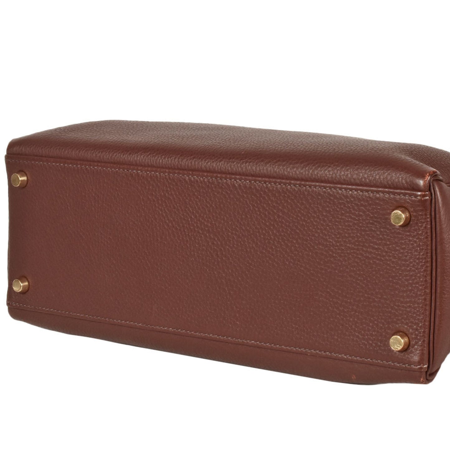 Hermes Brown Togo Leather Handbag ( )