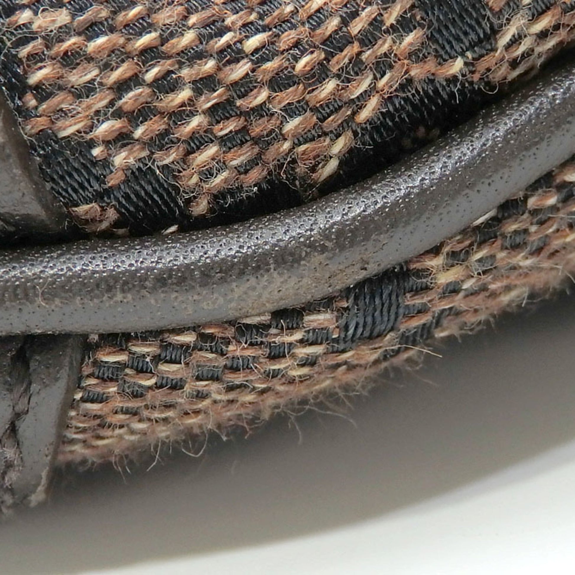Gucci Lou Leather Canvas Shoulder Bag