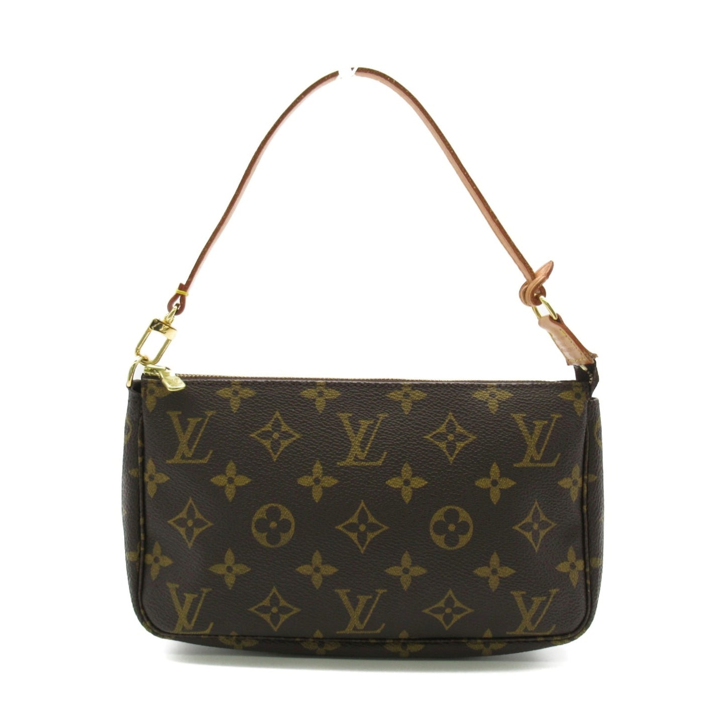 LOUIS VUITTON Pochette Accessoires Accessory Pouch Brown Monogram PVC coated canvas Clutch