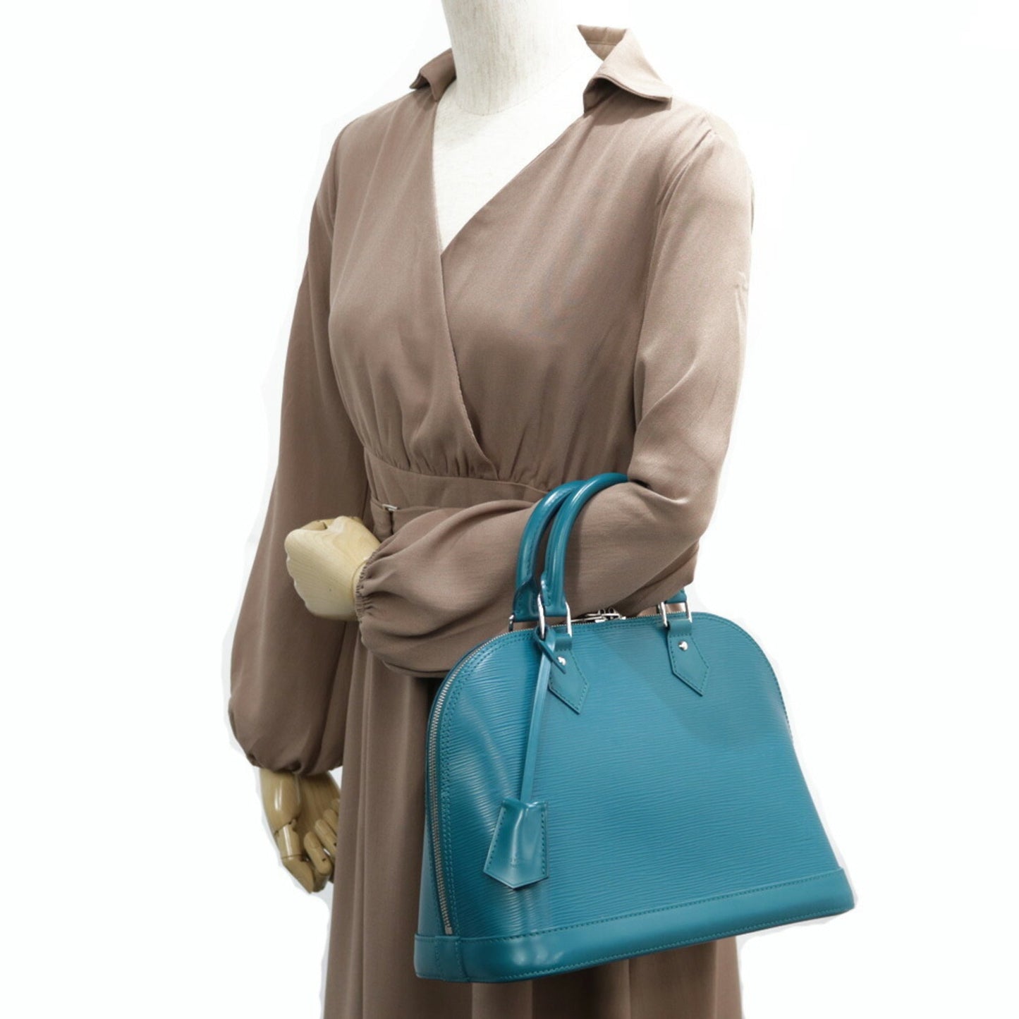 Louis Vuitton Handbag Epi Arma Blue Cyan Green Ladies Leather
