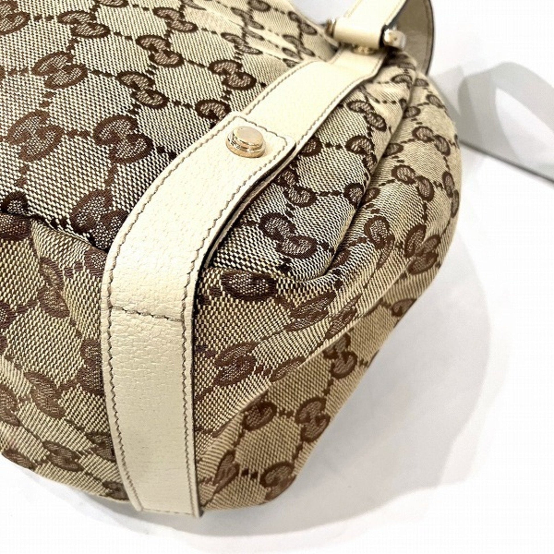 Gucci Leather Canvas Tote