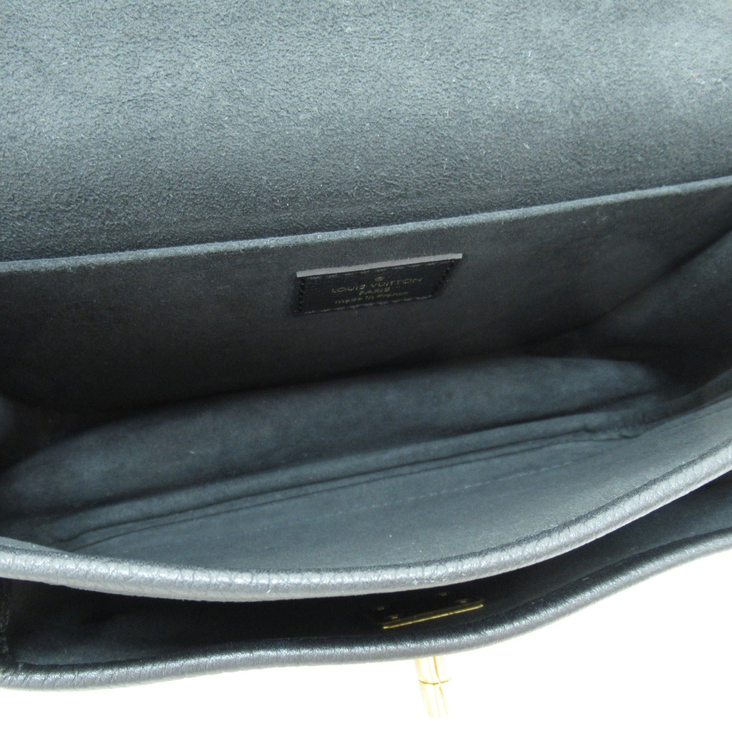 LOUIS VUITTON Rock Me Chain Shoulder Bag Black Black Calfskin Calfskin [cowhide]