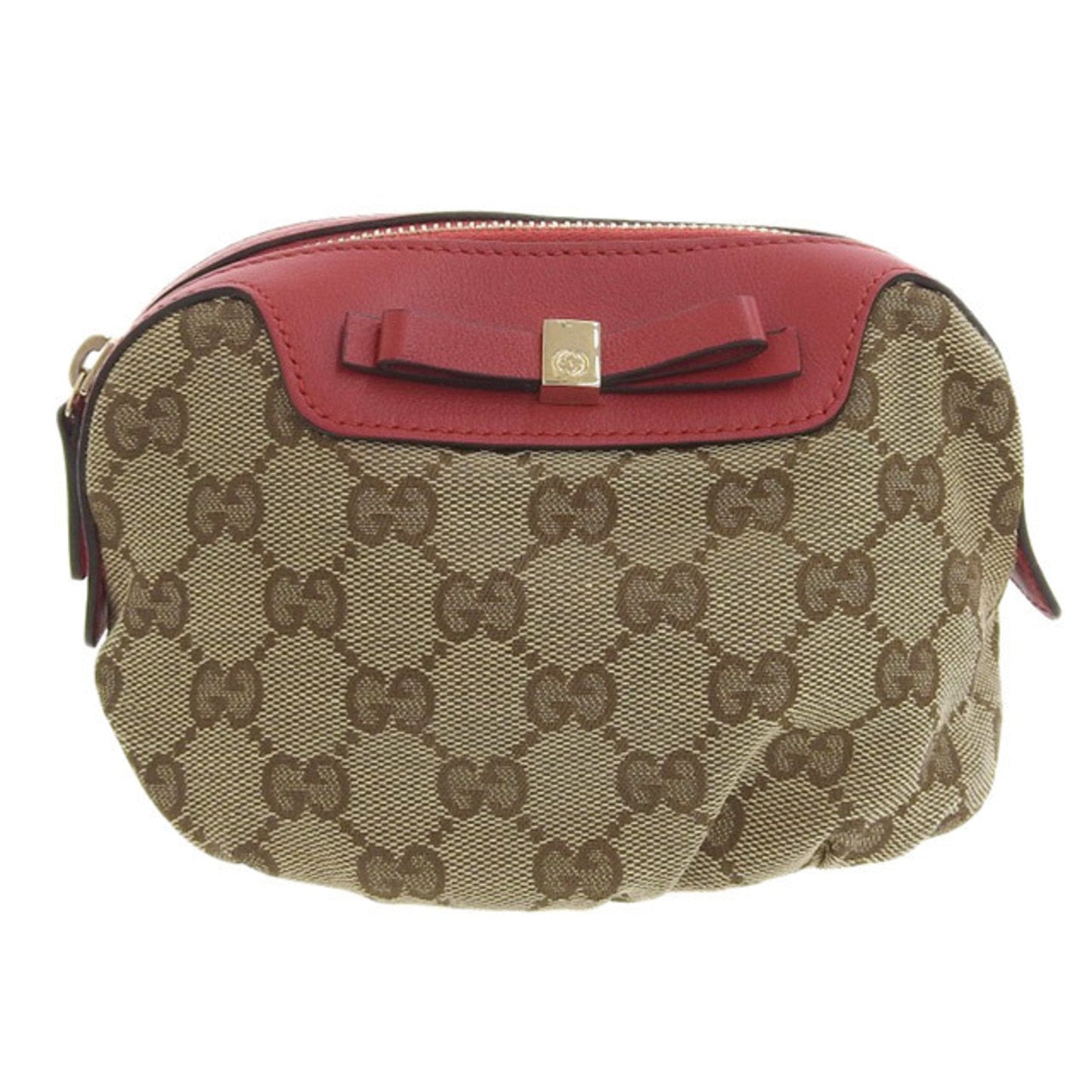 Gucci Lou Leather Canvas Clutch