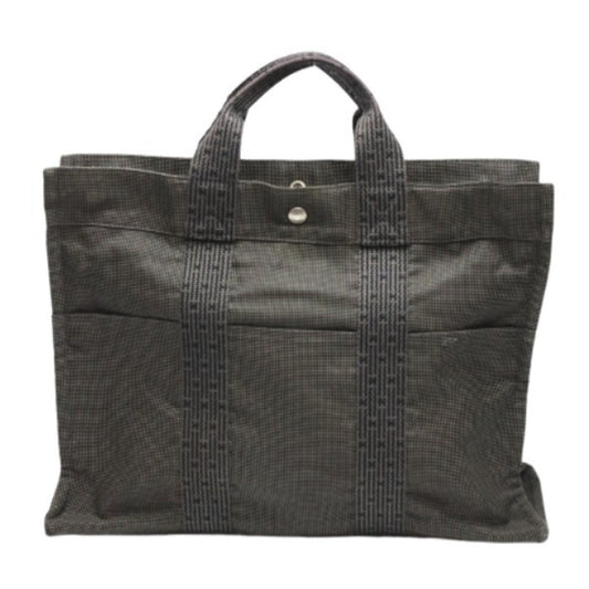 Hermes Gray Canvas Tote Bag ( )