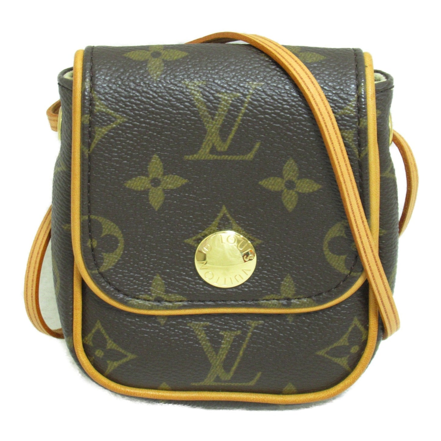 Louis Vuitton Pochette Cancoon Brown PVC coated canvas Clutch