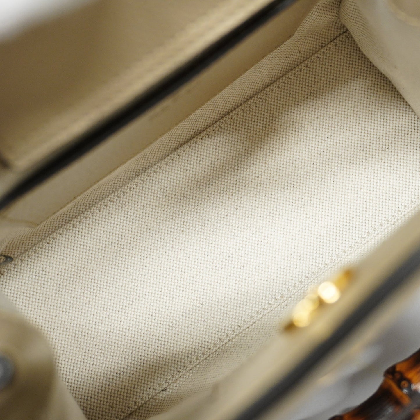 Gucci Leather Canvas Shoulder Bag