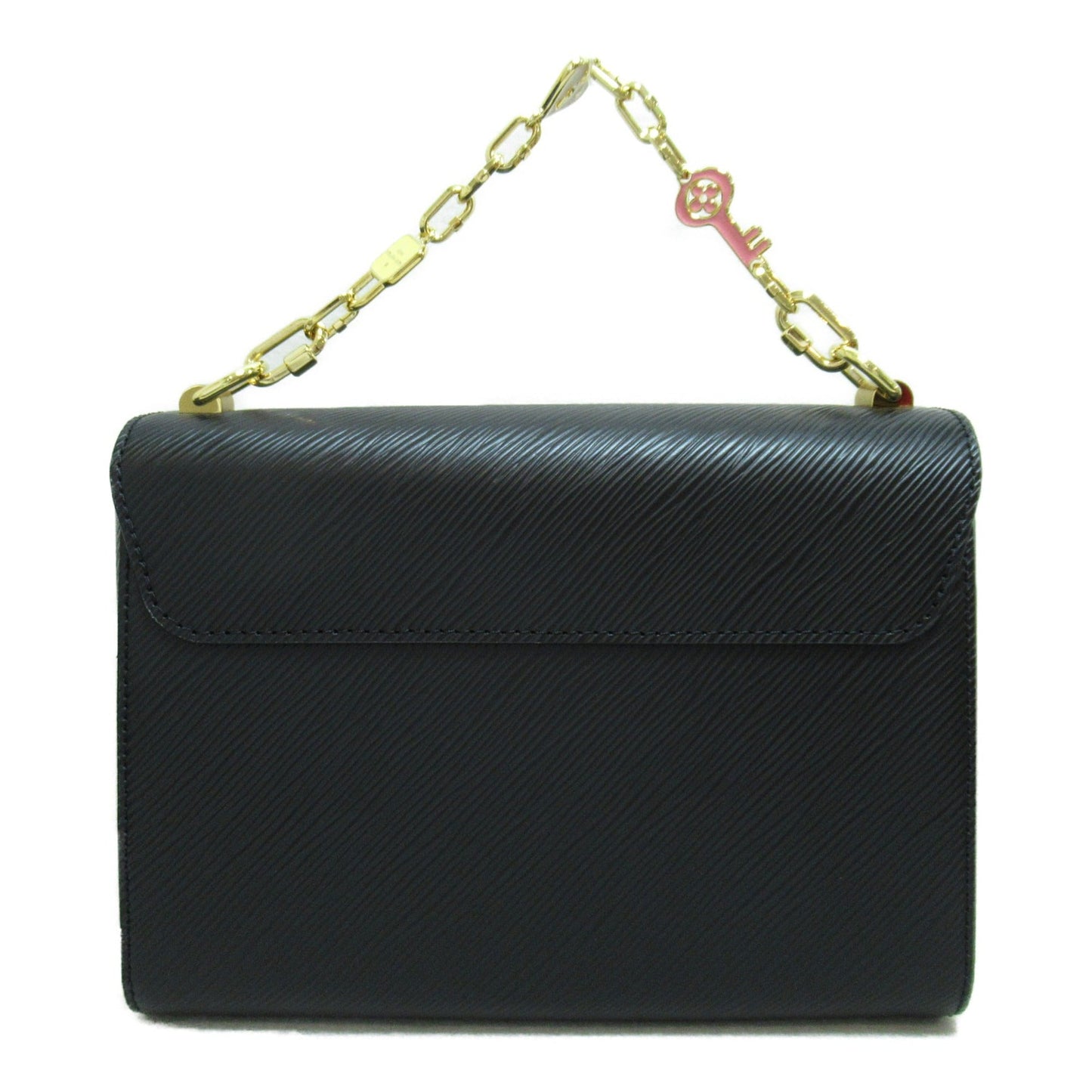 LOUIS VUITTON Twisted MM Shoulder Bag Black Black Epi leather