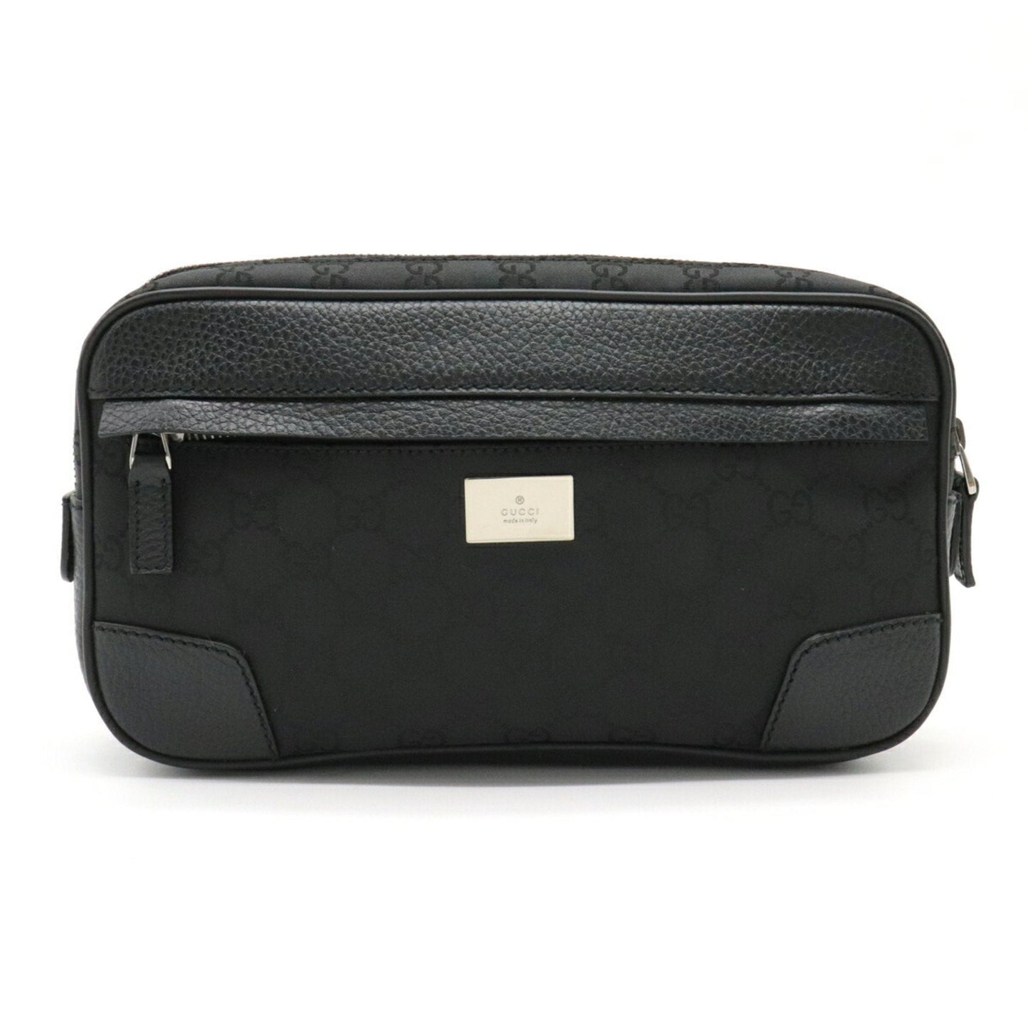 Gucci Lou Nylon Leather Clutch