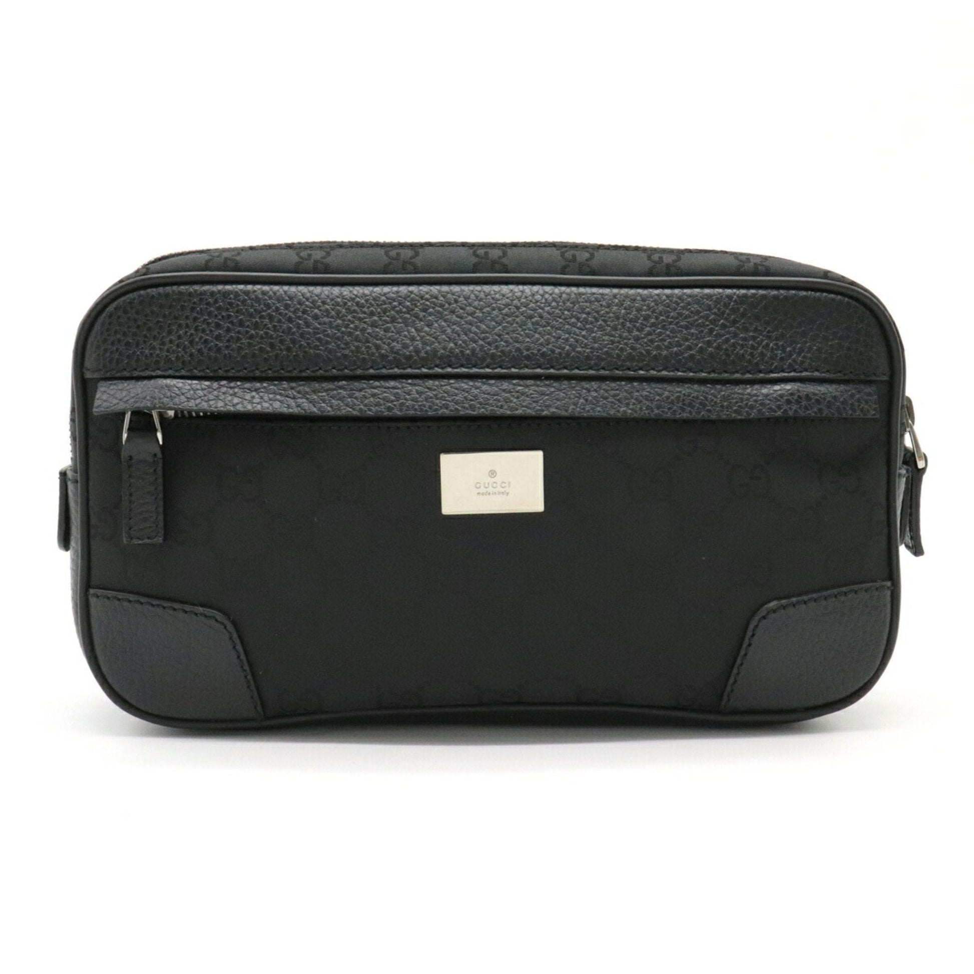 Gucci Lou Nylon Leather Clutch