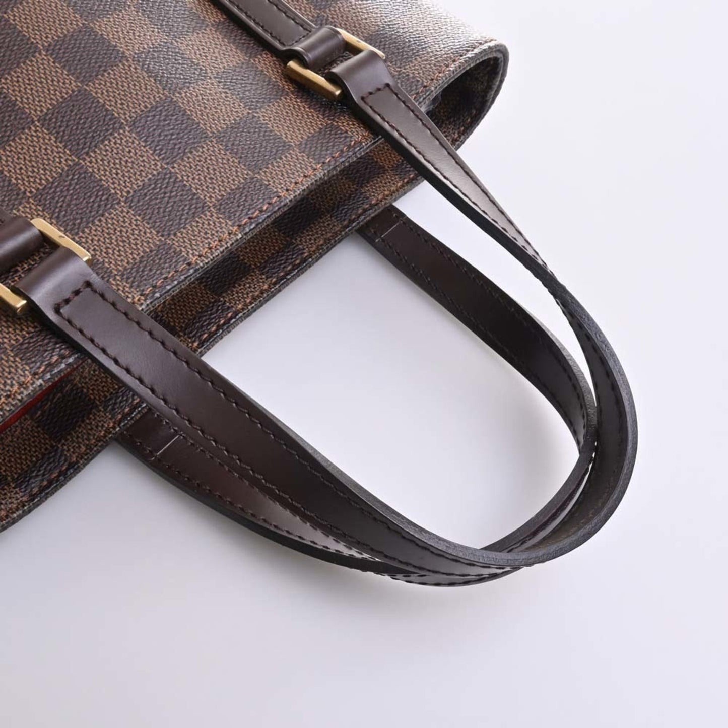 LOUIS VUITTON Damier Vavin PM SPO Handbag Brown Women's
