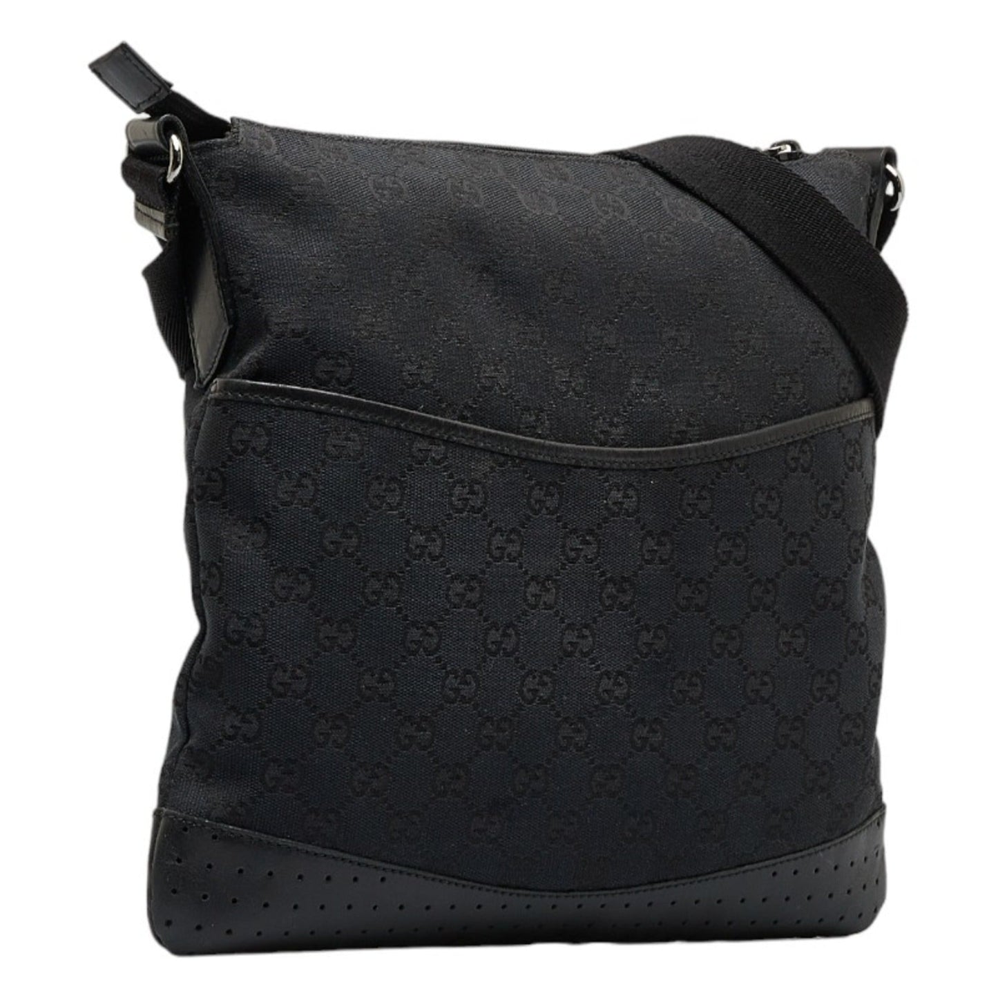 Gucci Leather Canvas Shoulder Bag