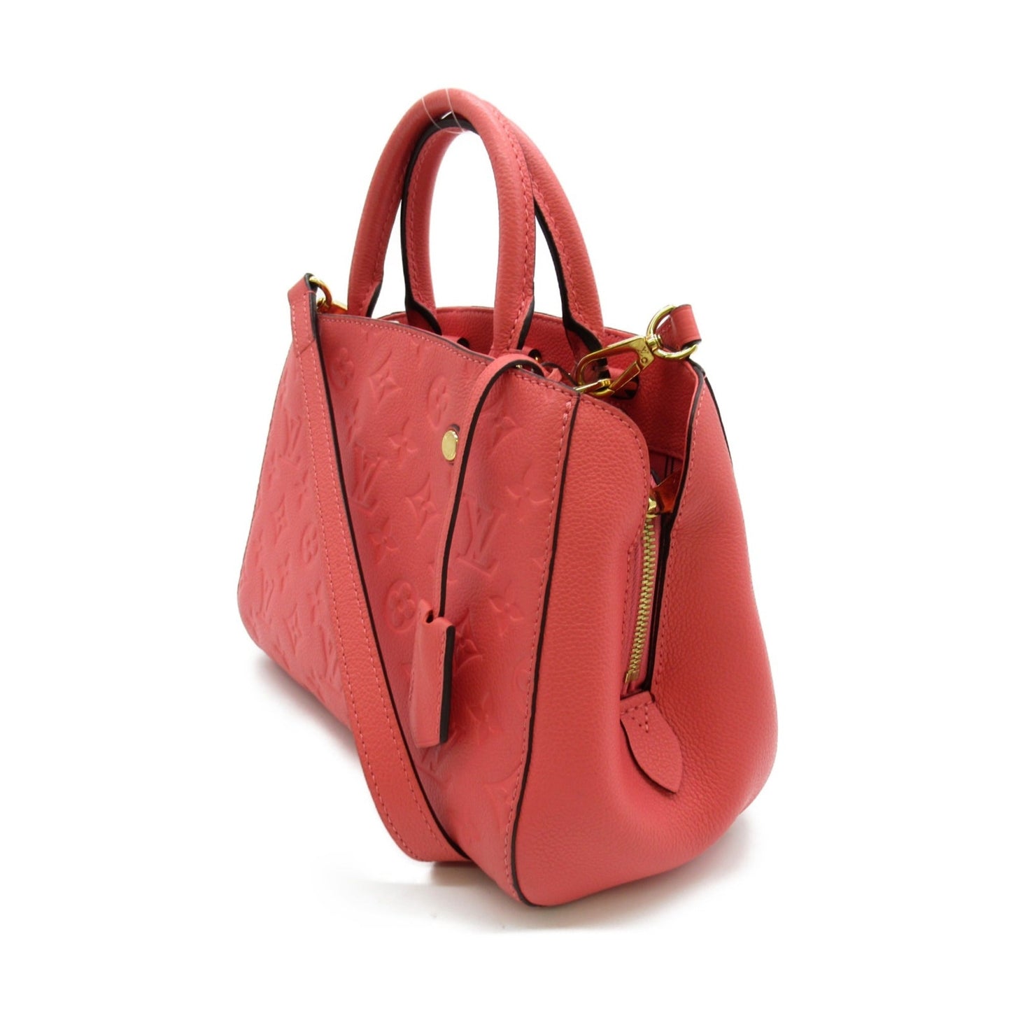 LOUIS VUITTON Montagne BB Shoulder Bag Pink Blossom Monogram empreinte leather