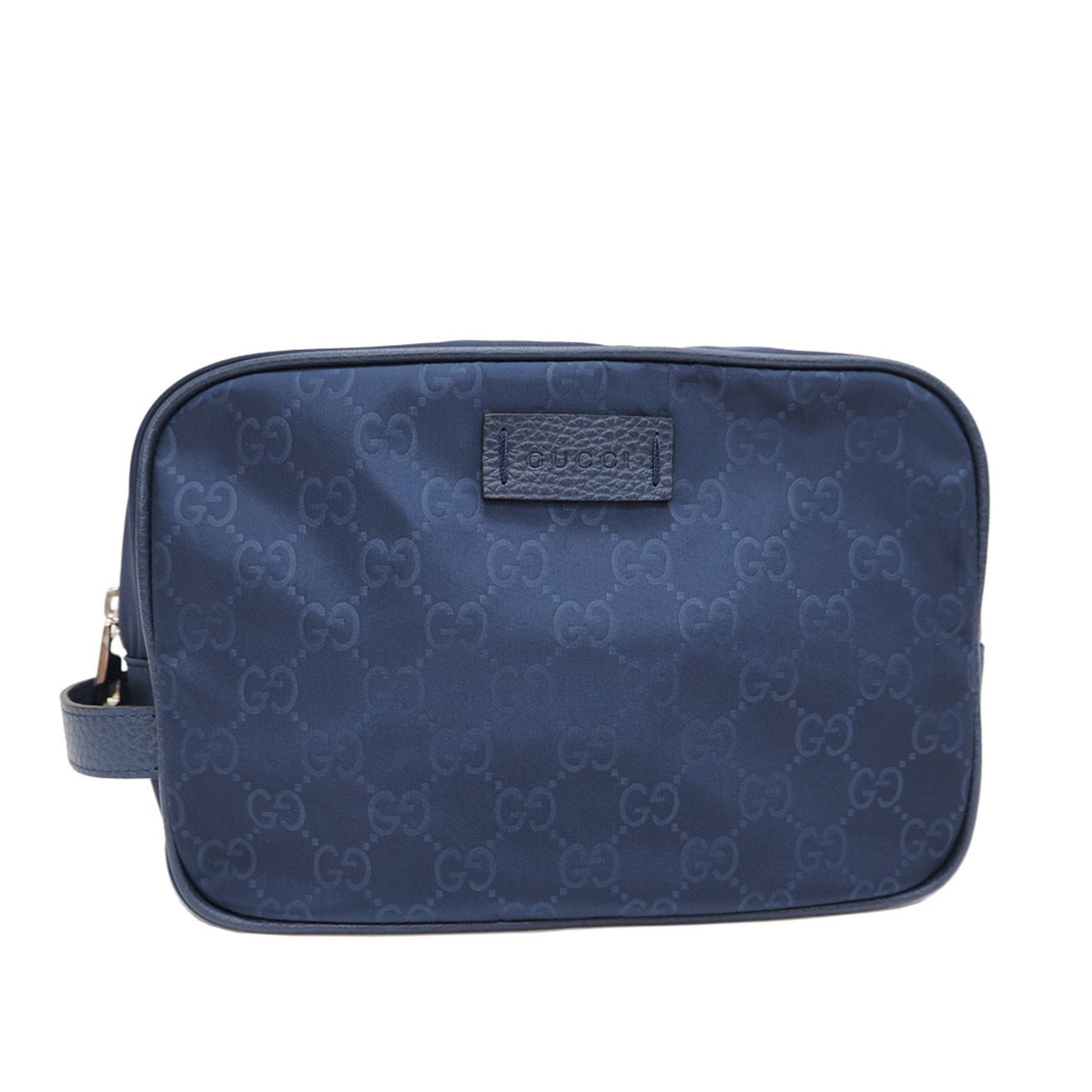 Gucci Navy Nylon Clutch