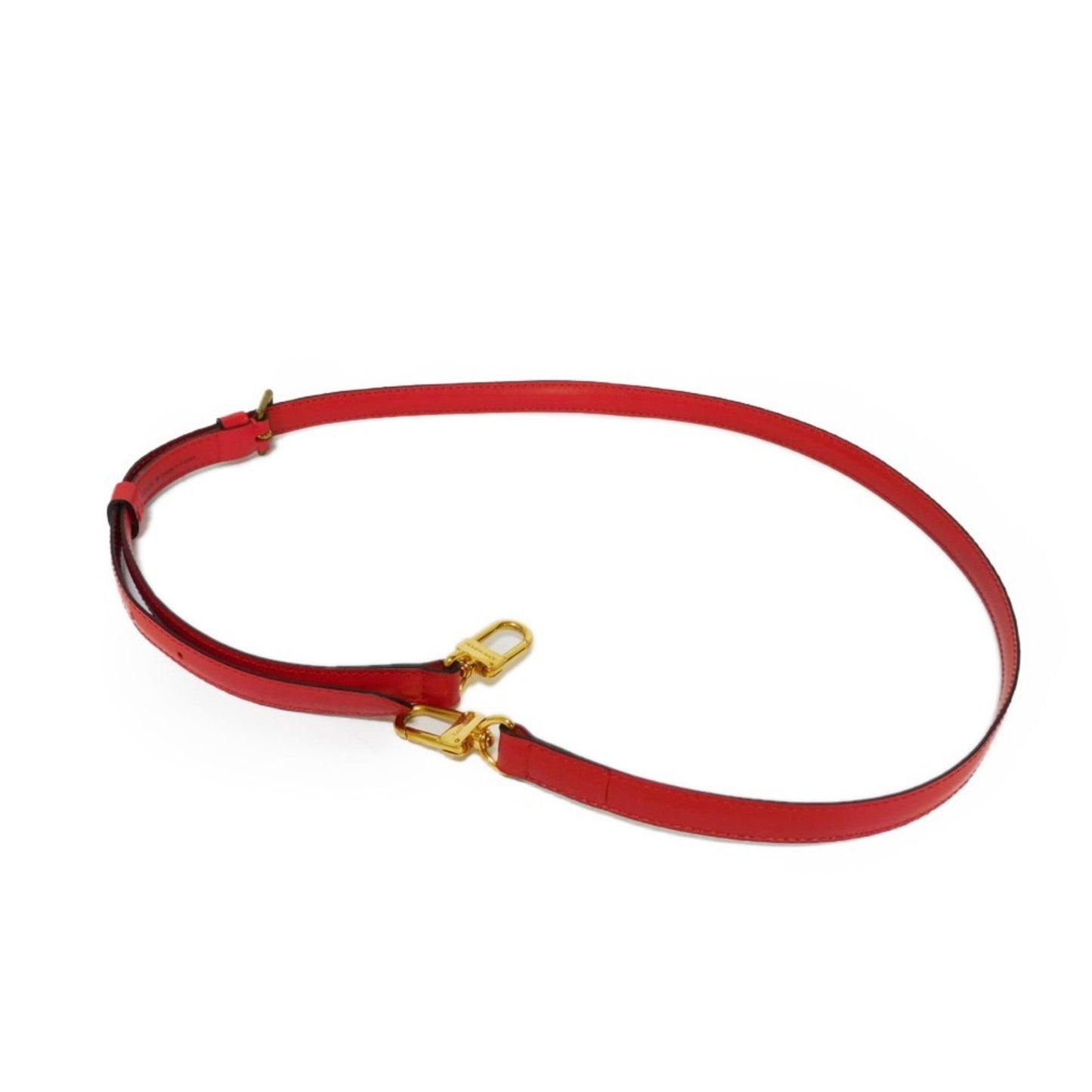 LOUIS VUITTON Shoulder Strap Bandouliere Logo 1.6 Adjustable Epi Cowhide Leather Castilian Red Men Women Shoulder Bag