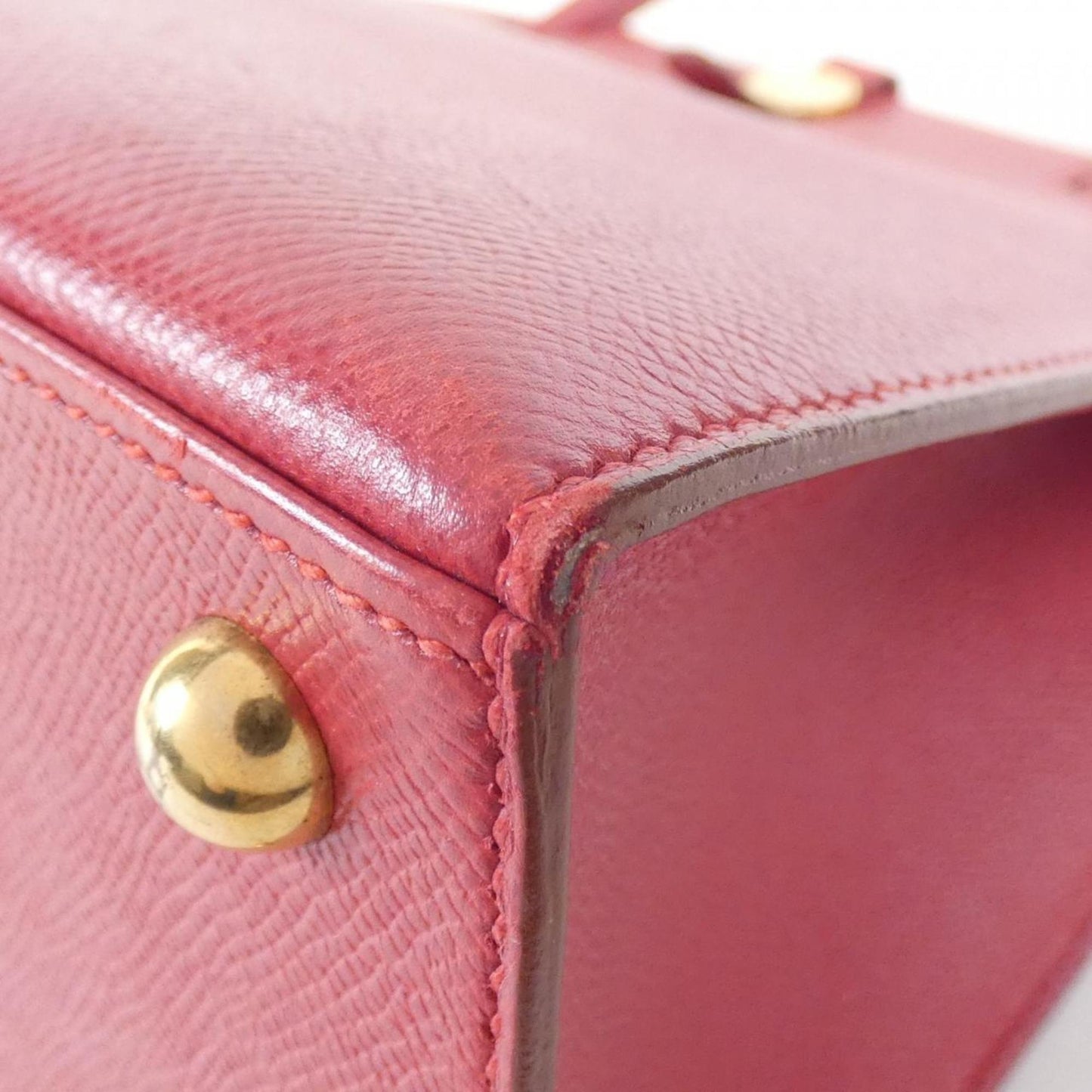 Hermes Dalvy Rouge Vif Courchevel Leather Handbag ( )