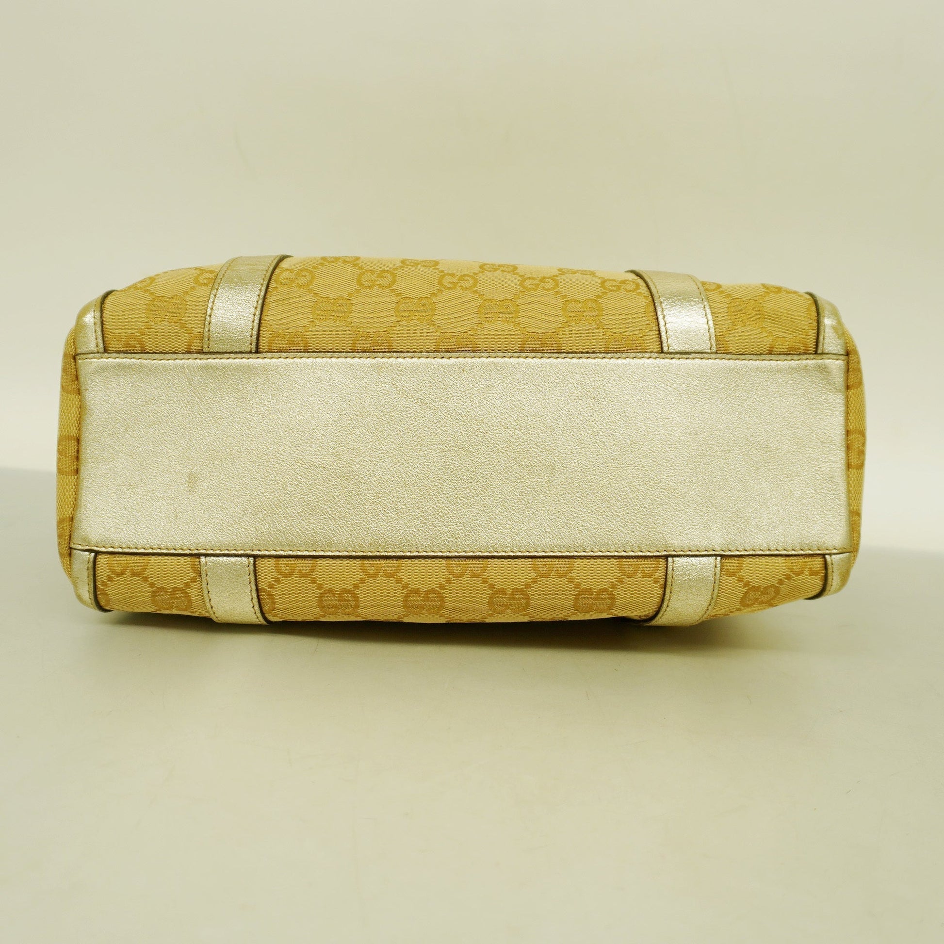 Gucci Leather Canvas Shoulder Bag