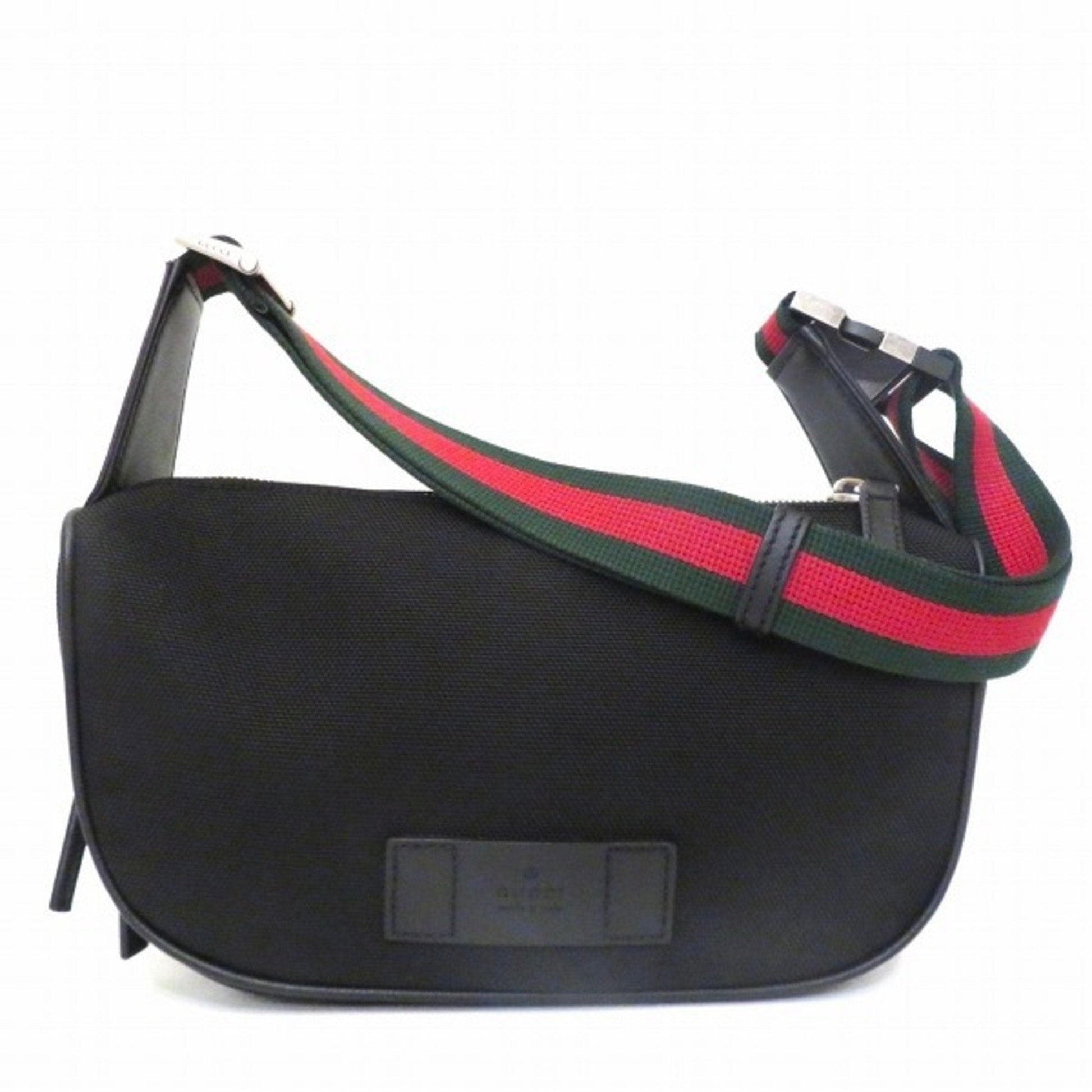 Gucci Lou Leather Canvas Shoulder Bag