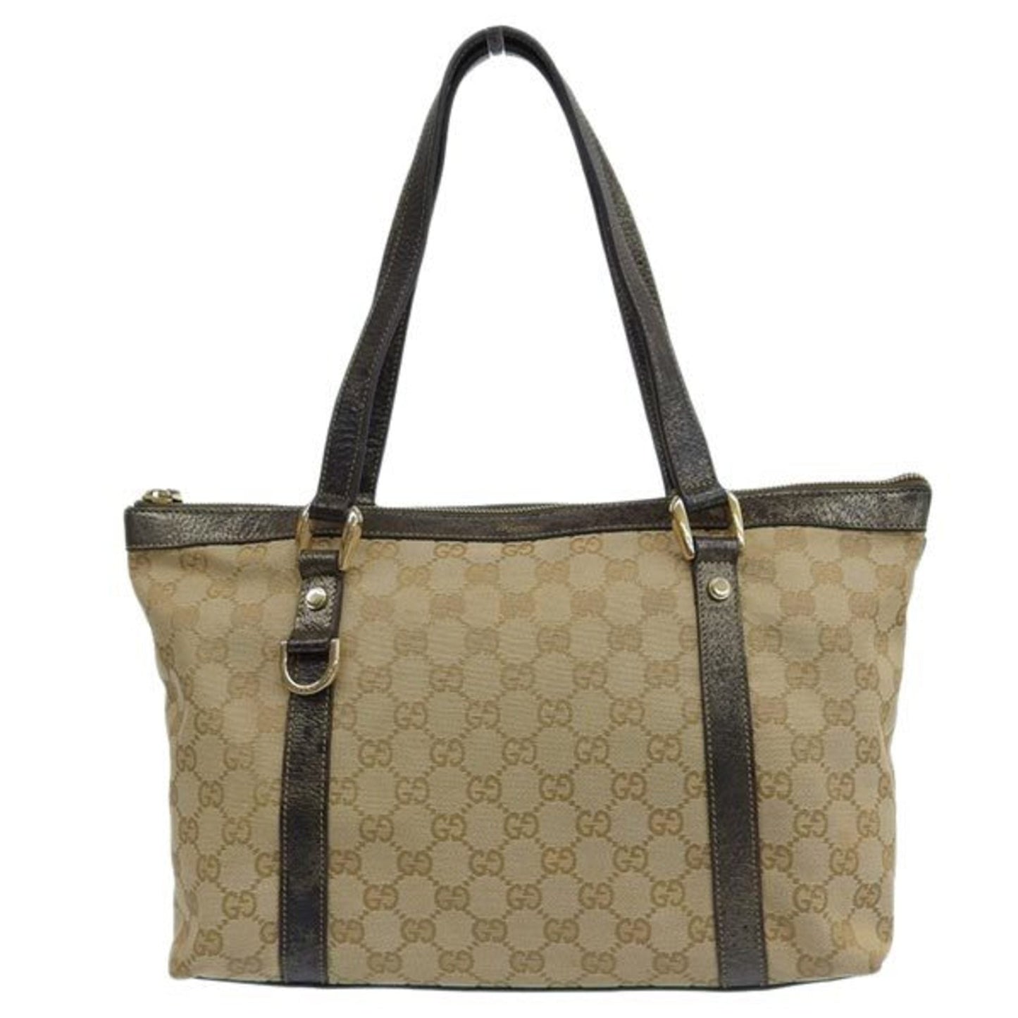Gucci Leather Canvas Tote