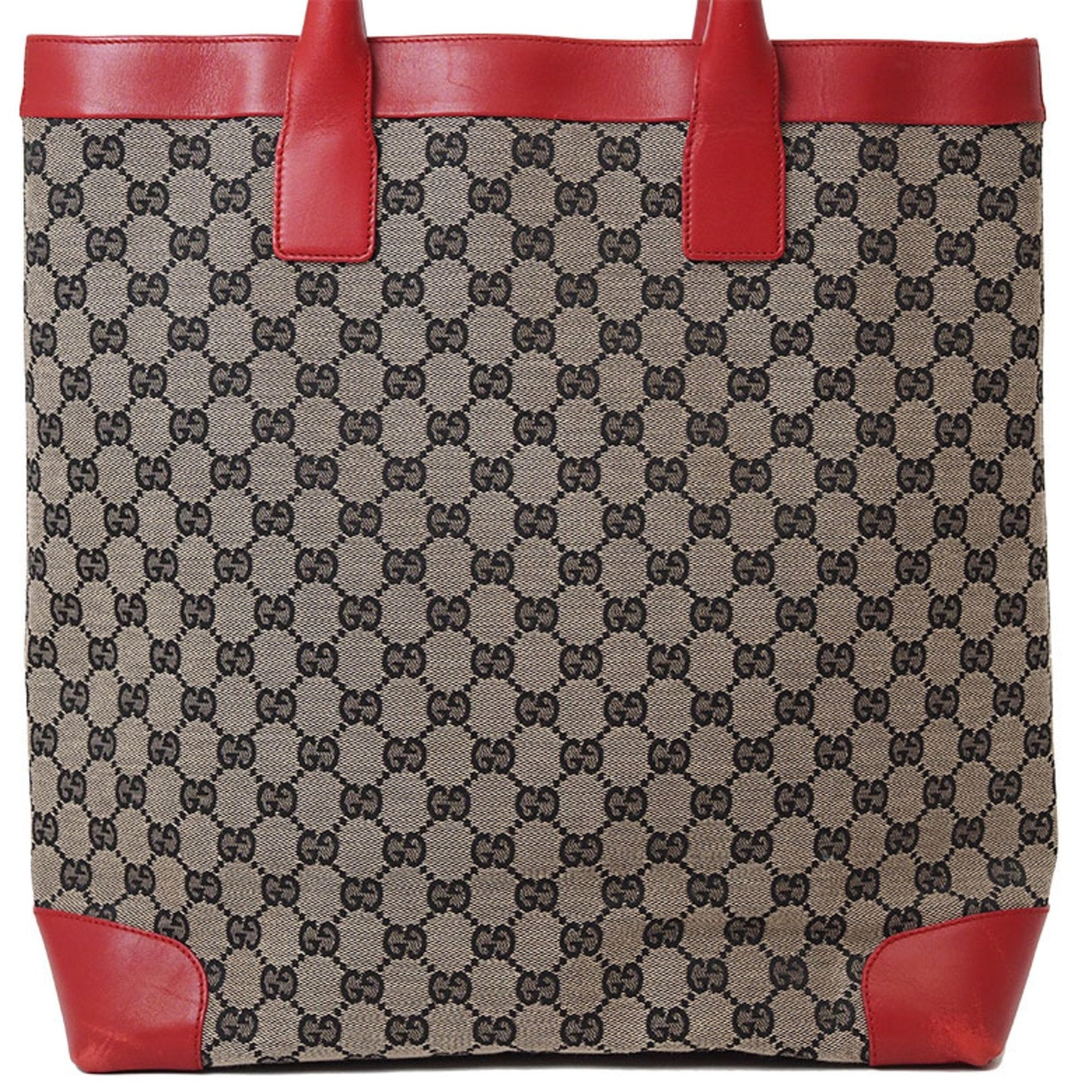 Gucci Leather Canvas Tote