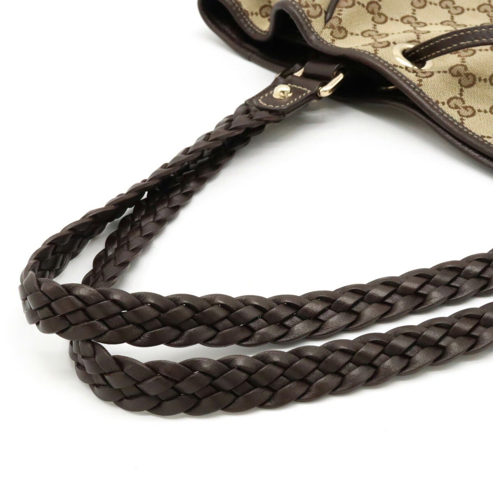 Gucci Leather Canvas Tote