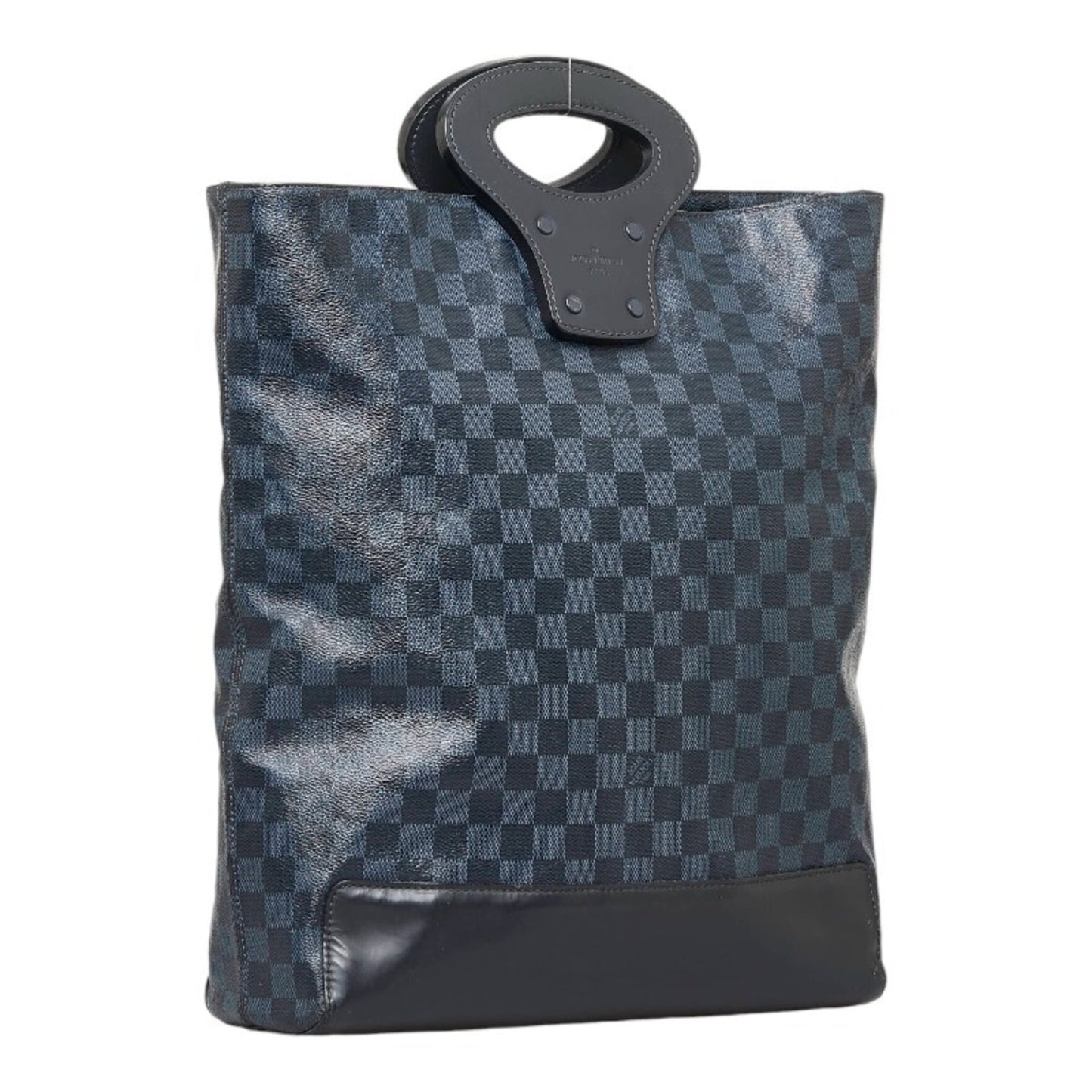 LOUIS VUITTON Damier Cobalt Tote NS Handbag Shoulder Bag Navy PVC Leather Women's