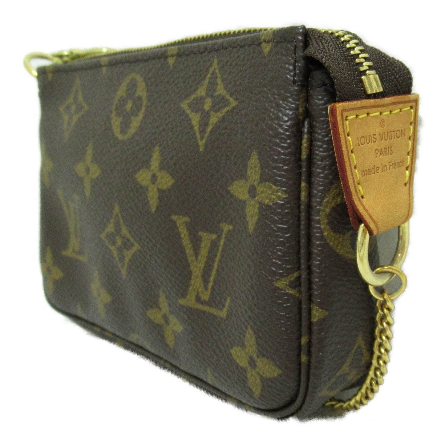 LOUIS VUITTON Mini Pochette Accessoires Brown Monogram PVC coated canvas Clutch