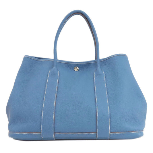 Hermes Garden Blue Negonda Leather Tote Bag ( )