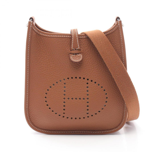 Hermes Evelyne Brown Taurillon Clemence Leather Shoulder Bag ( )