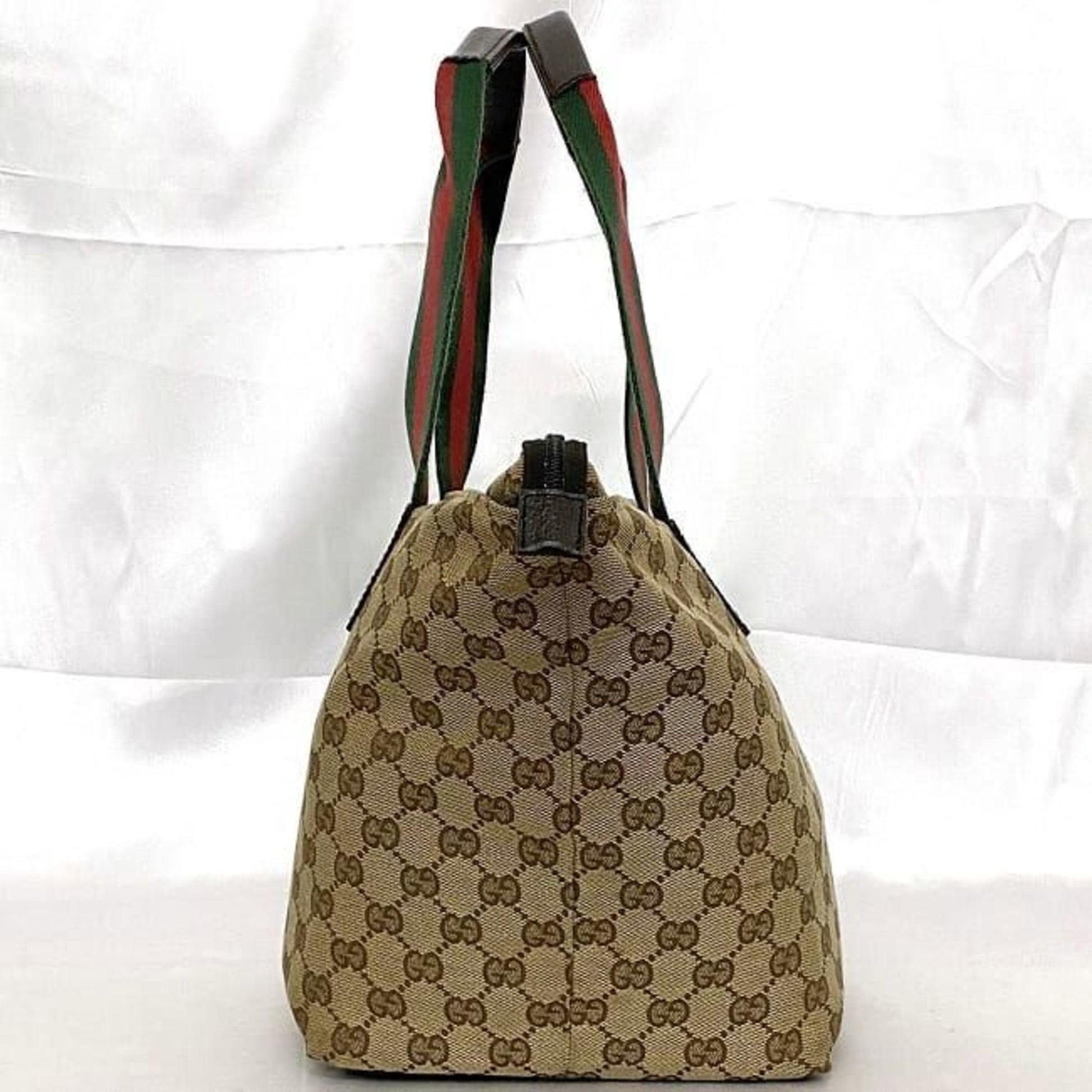 Gucci Leather Canvas Tote